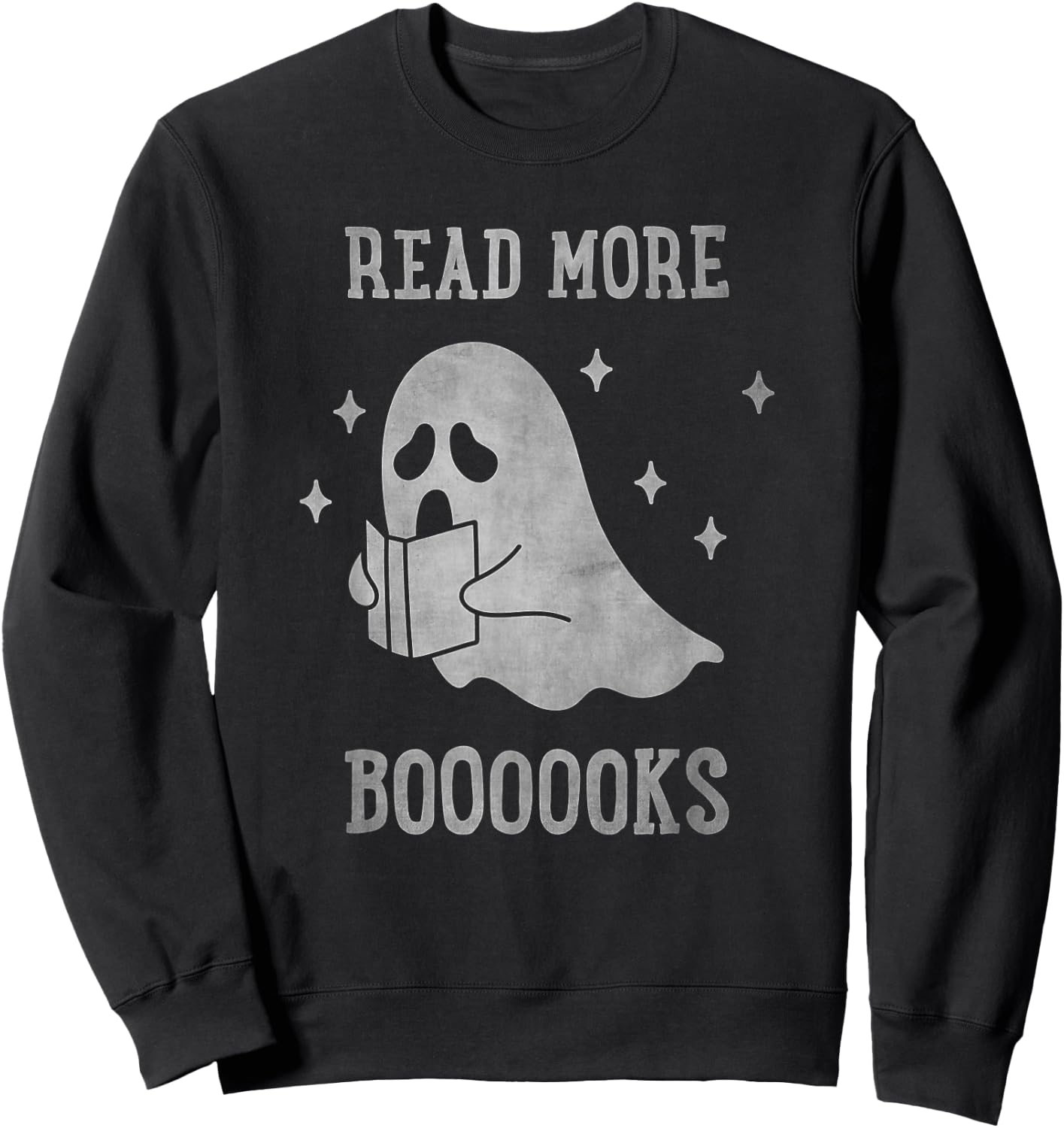 Read more boooooks Cute Ghost Read more boooooks Halloween Sweatshirt - Sweatshirt | Black