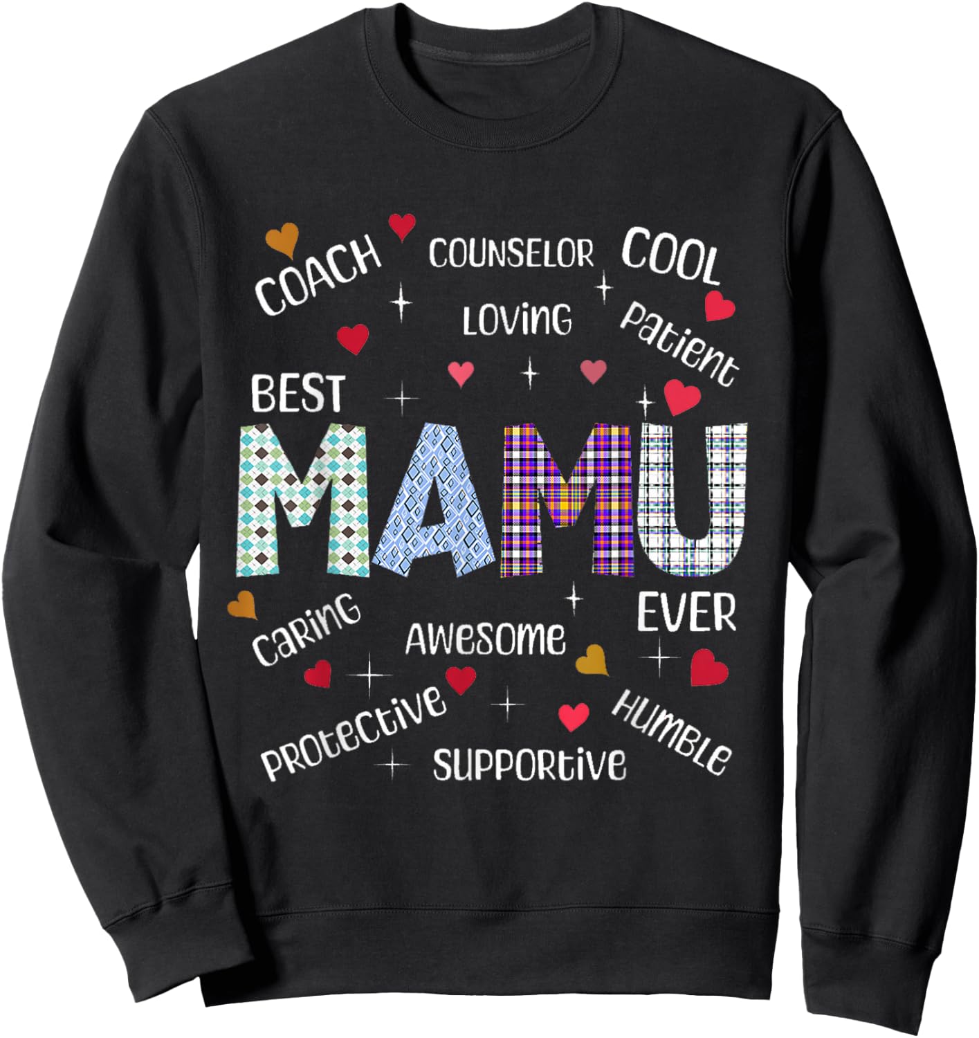 Mamu Man of Masti, Cool Pakistani Mamu Desi Uncle Sweatshirt - Sweatshirt | Black