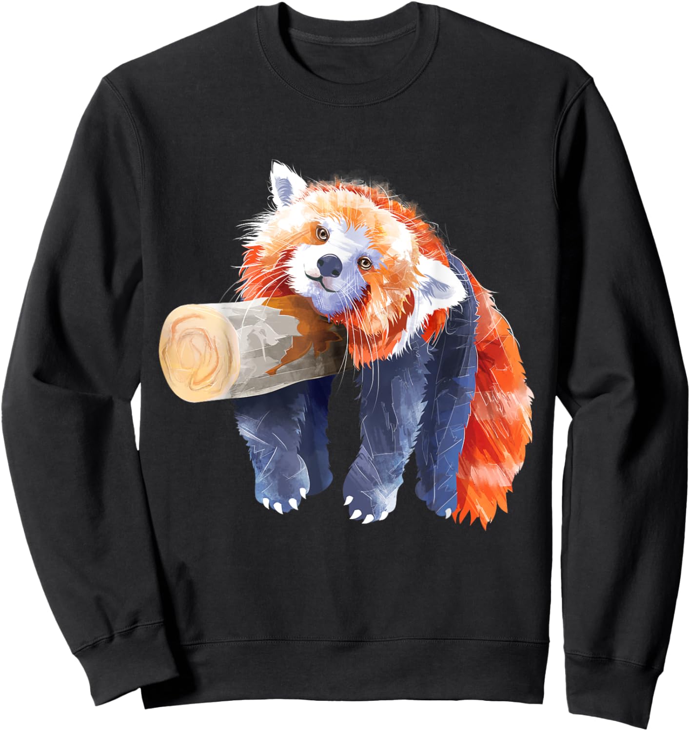 Red Panda Shirt Men Women Red Panda Lover Graphic Red Panda Sweatshirt - Sweatshirt | Black