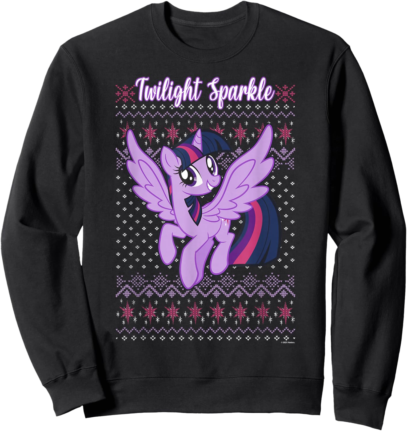 My Little Pony Christmas Twilight Sparkle Ugly Sweater Sweatshirt - Sweatshirt | Black