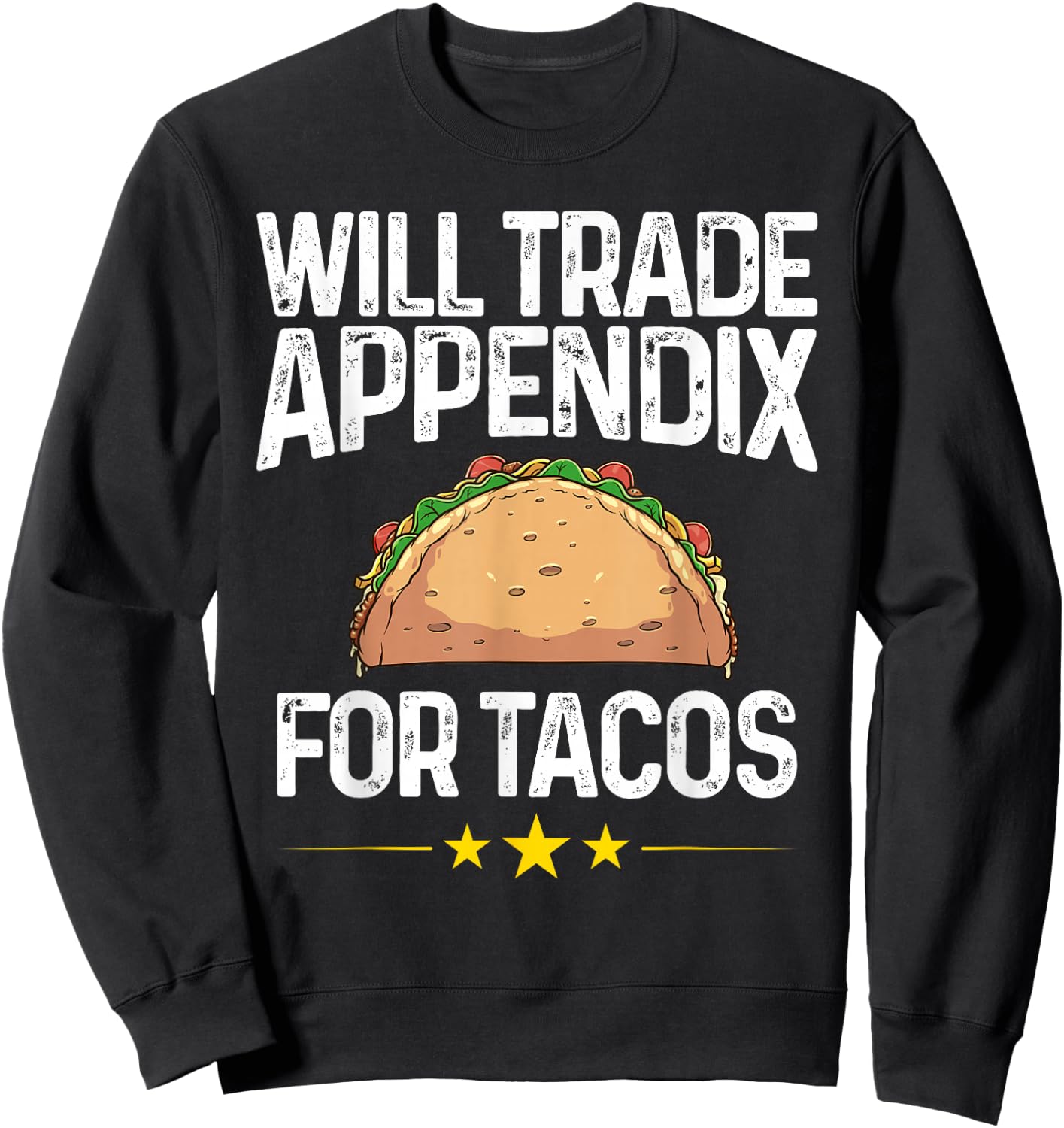 Funny Appendix Gift Men Women Cool Appendix Cancer Surgery Sweatshirt - Sweatshirt | Black