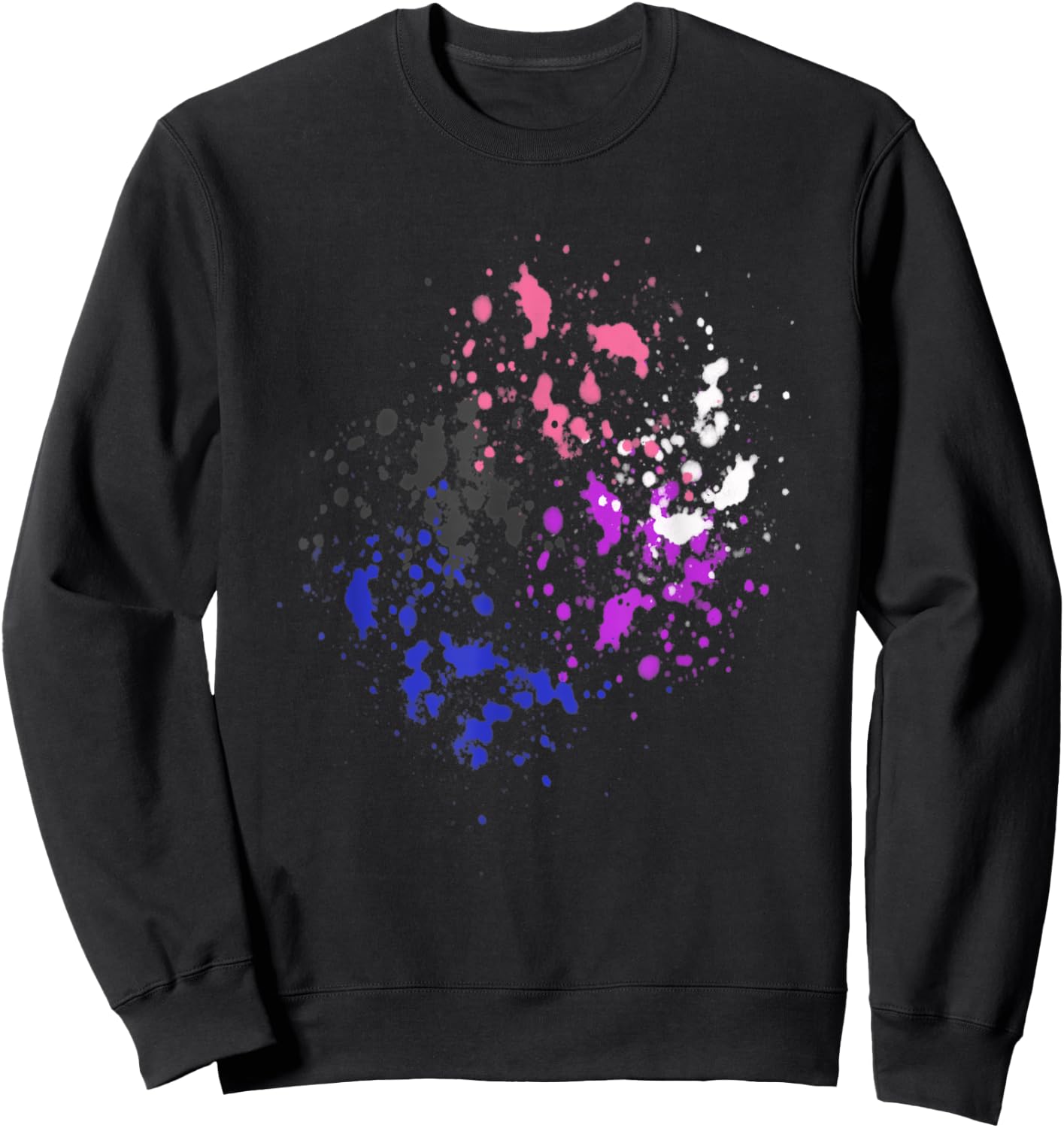 Subtle Genderfluid Pride, Pride Flag Sweatshirt - Sweatshirt | Black