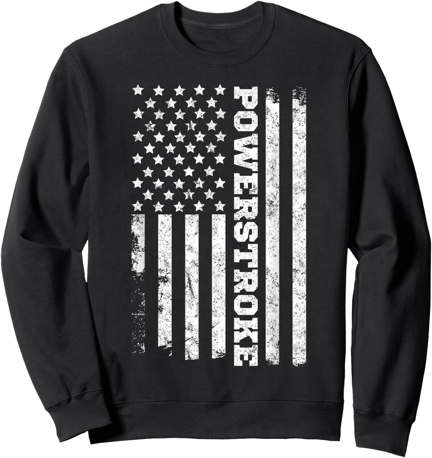 American Flag Powerstroke Sweatshirt - Sweatshirt | Black