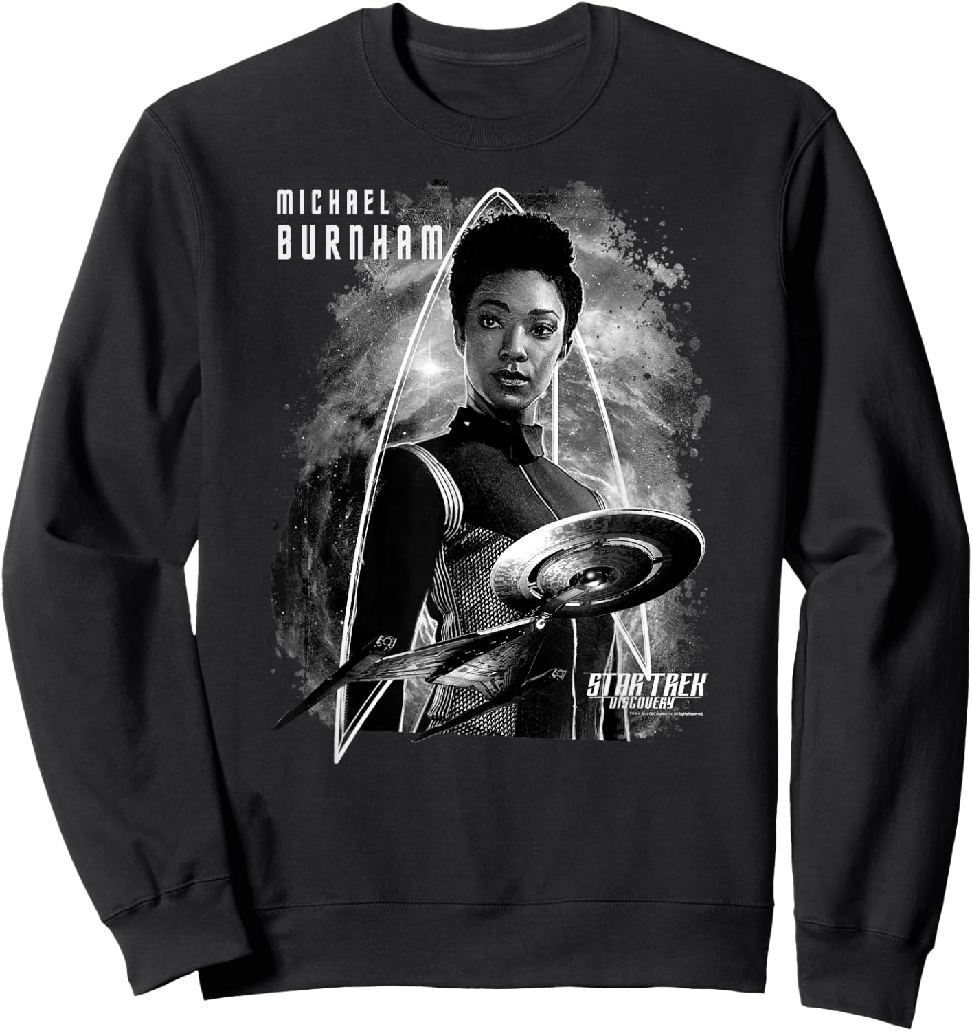 Star Trek Discovery Michael Burnham Delta Sweatshirt - Sweatshirt | Black