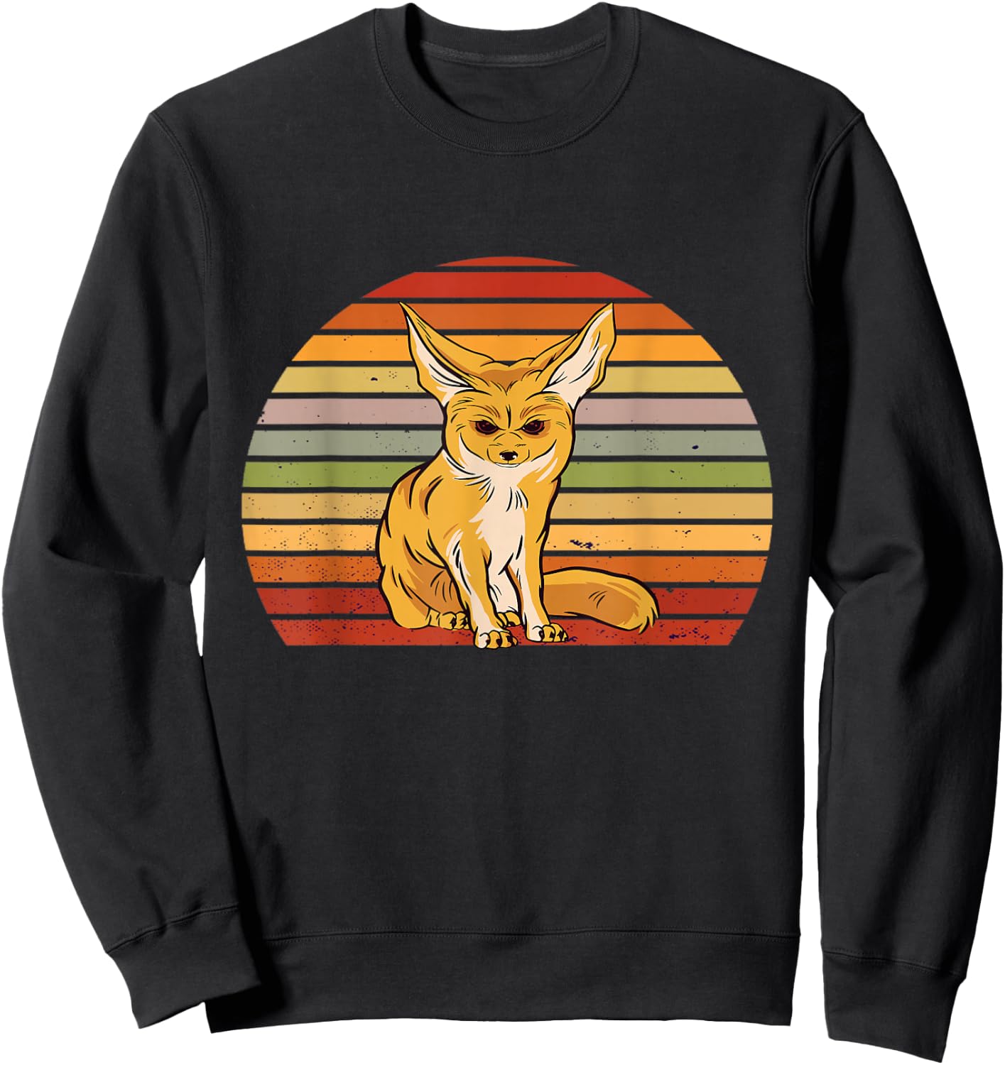 Fennec Fox Fennec Fox Owner Retro Vintage Desert Animal Sweatshirt - Sweatshirt | Black