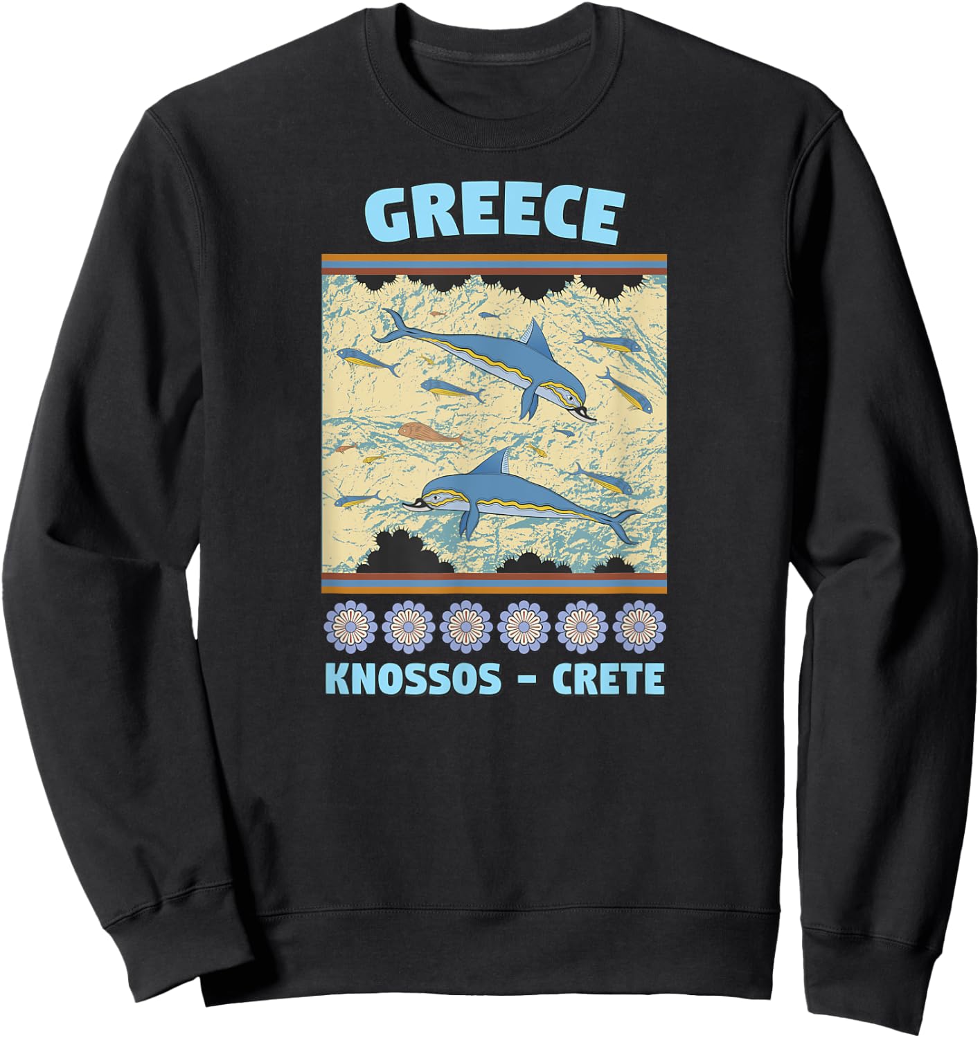 Greece - Knossos - Crete Sweatshirt - Sweatshirt | Black