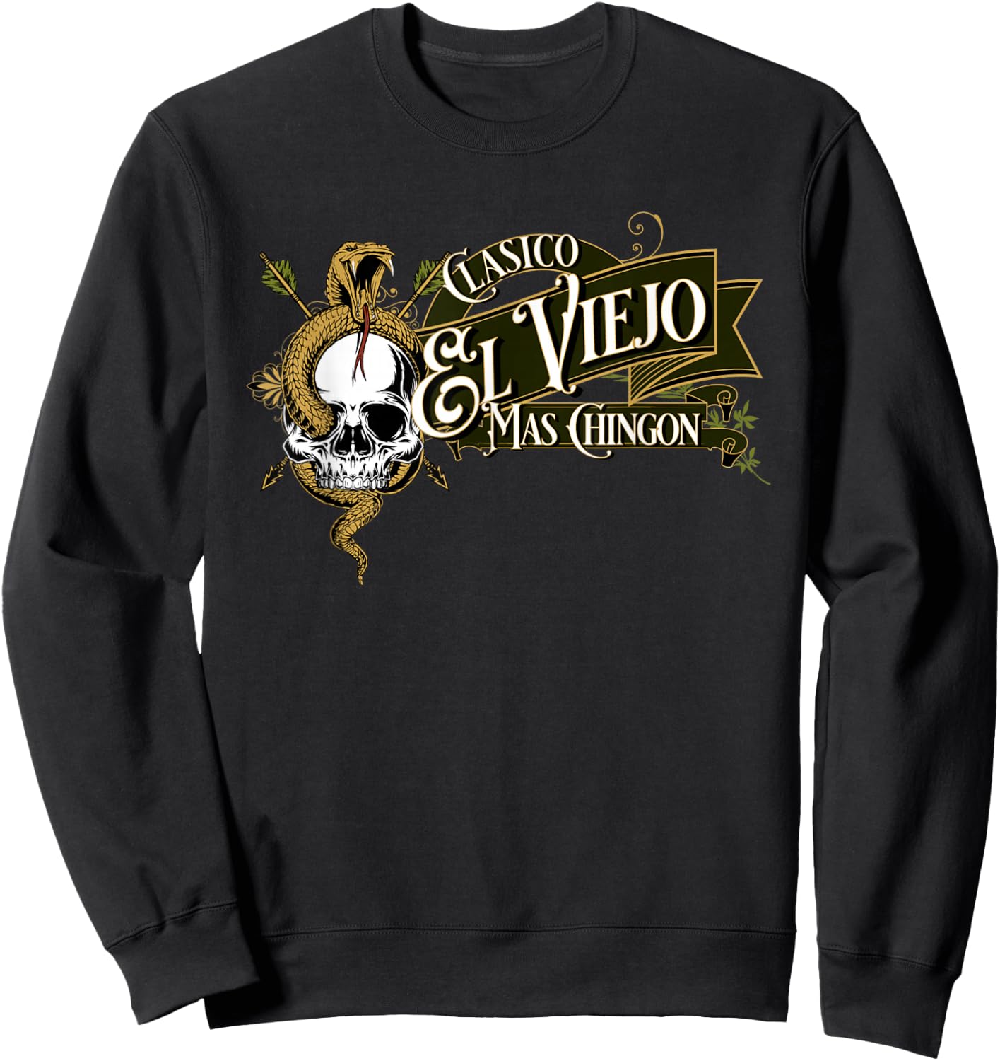 El Viejo Clasico Mas Chinon Sweatshirt - Sweatshirt | Black