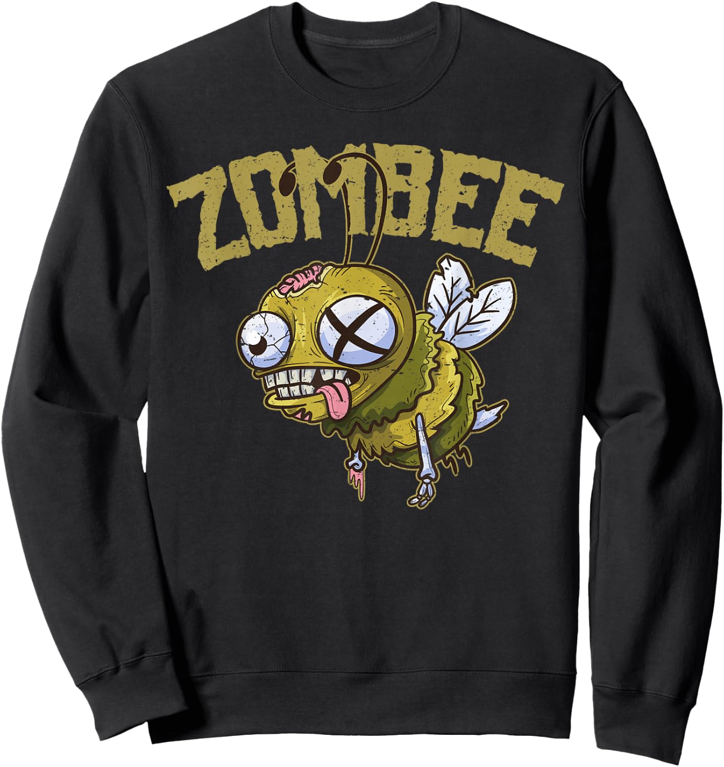 Zombies Flight of the Living Dead Honey Bee Zombee Sweatshirt - Sweatshirt | Black