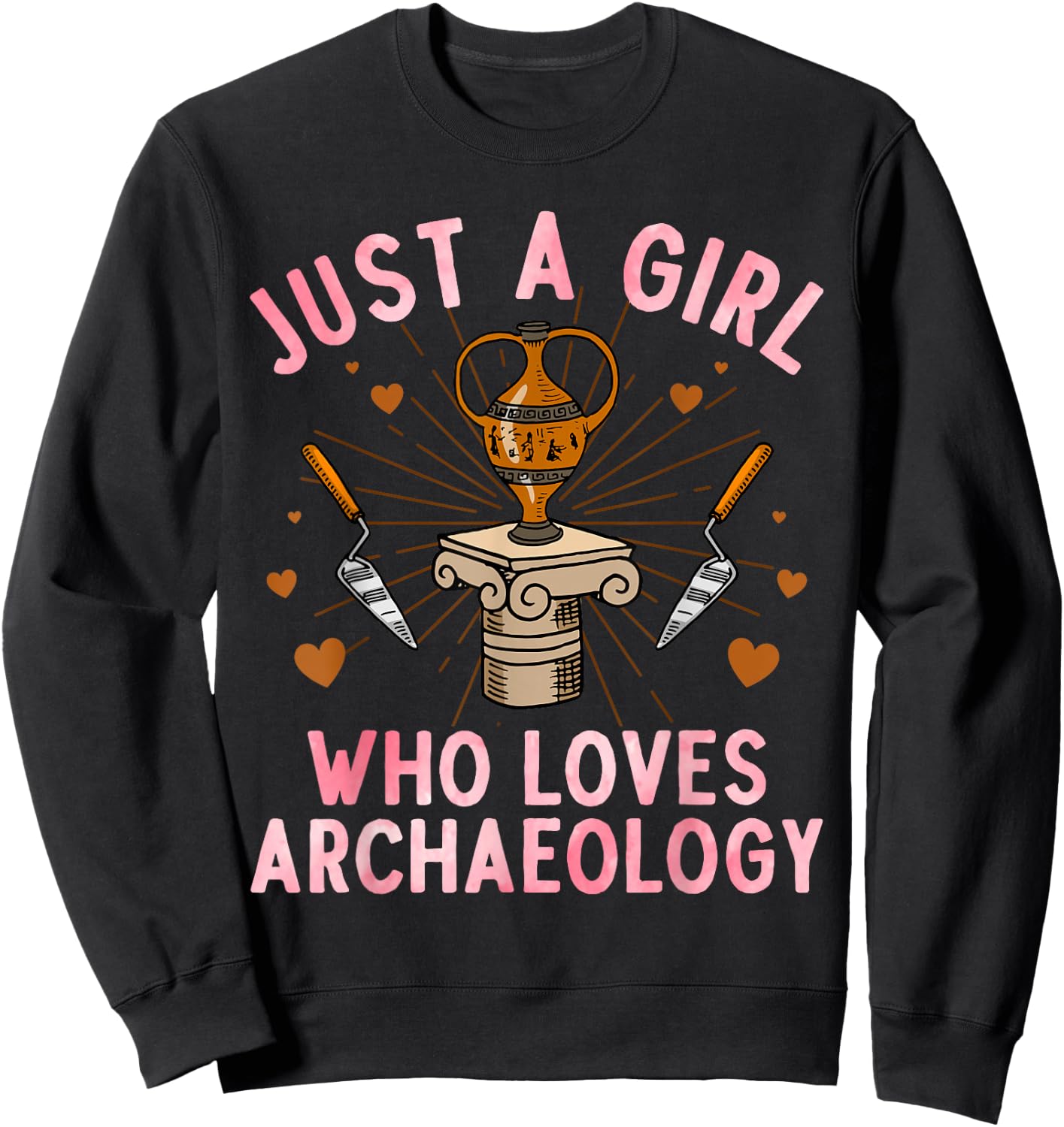 Archaeology Design Girls Archeology Archaeologist Sweatshirt - Sweatshirt | Black