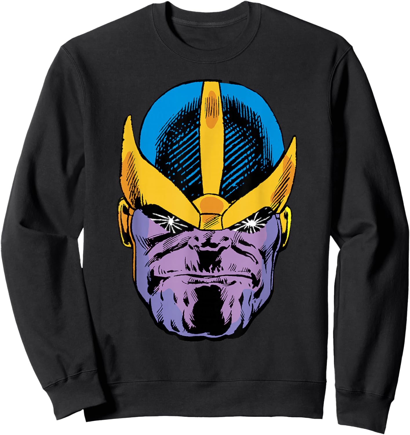 Marvel Thanos Classic Comic Big Face Sweatshirt - Sweatshirt | Black