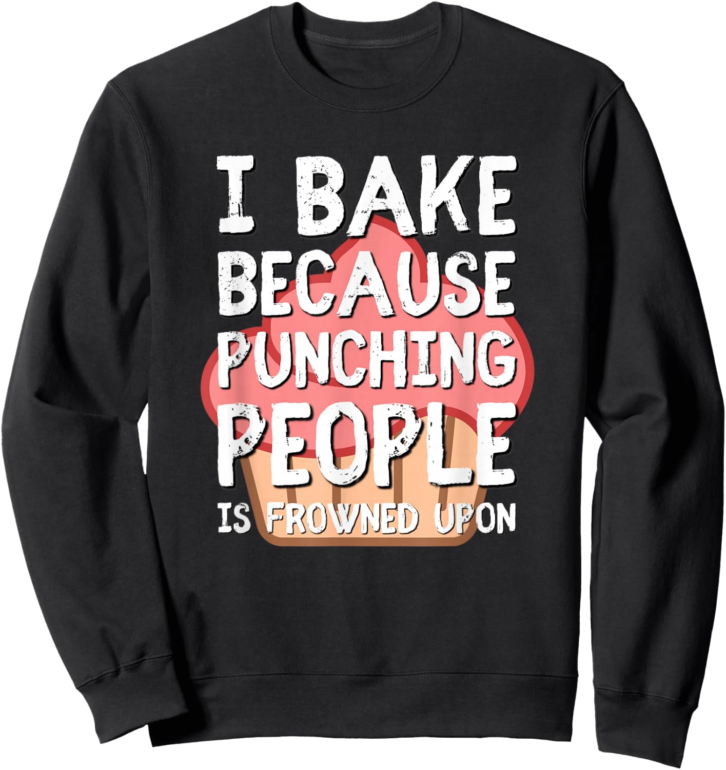 Funny Baking Shirt or Men or Love to Stress Bake Sweatshirt - Sweatshirt | Black