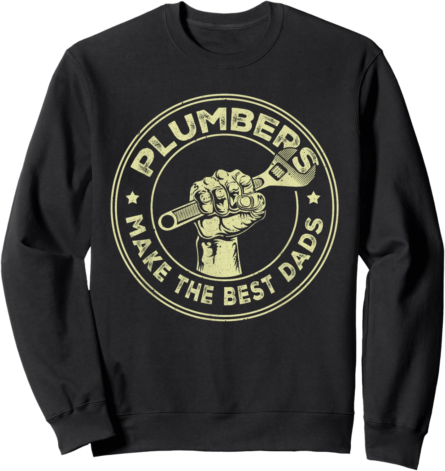 Plumbing Graphic Design Plumber Dad Sweatshirt - Sweatshirt | Black