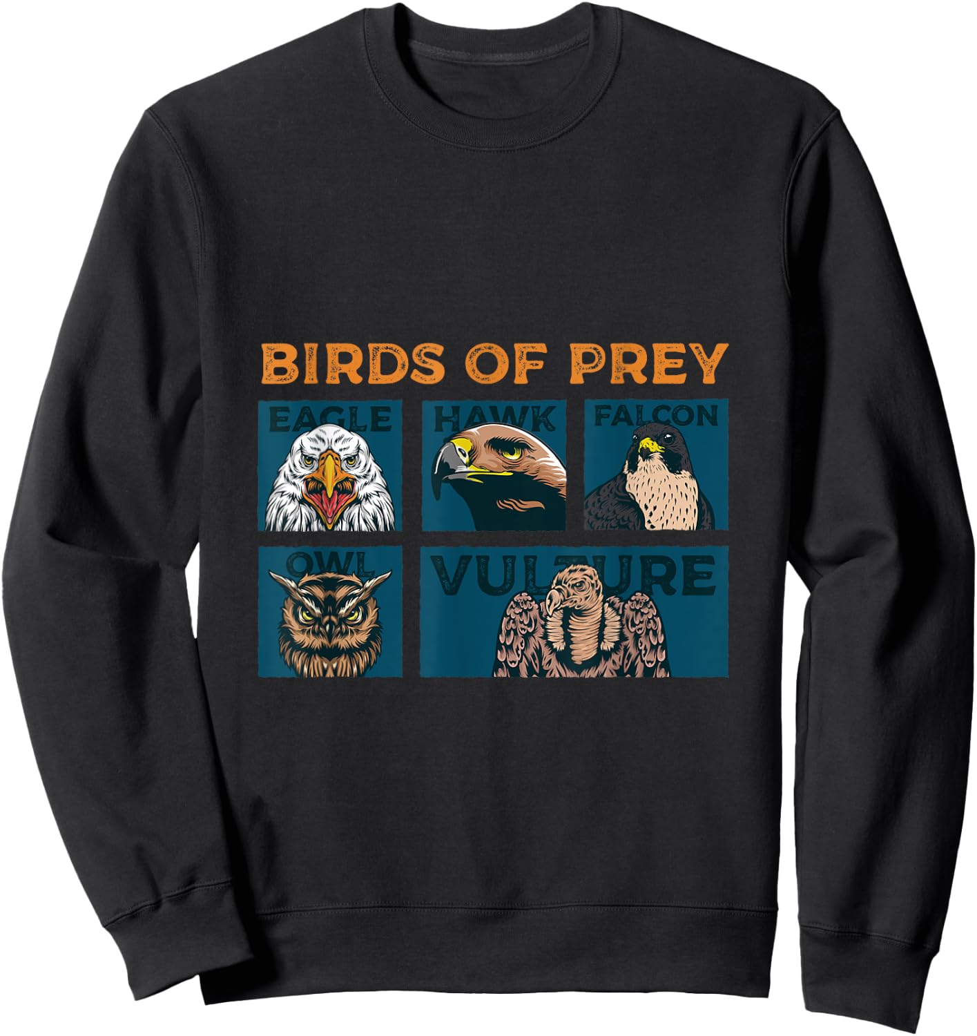 The Birds Of Prey Predator Animal Vulture Sweatshirt - Sweatshirt | Black