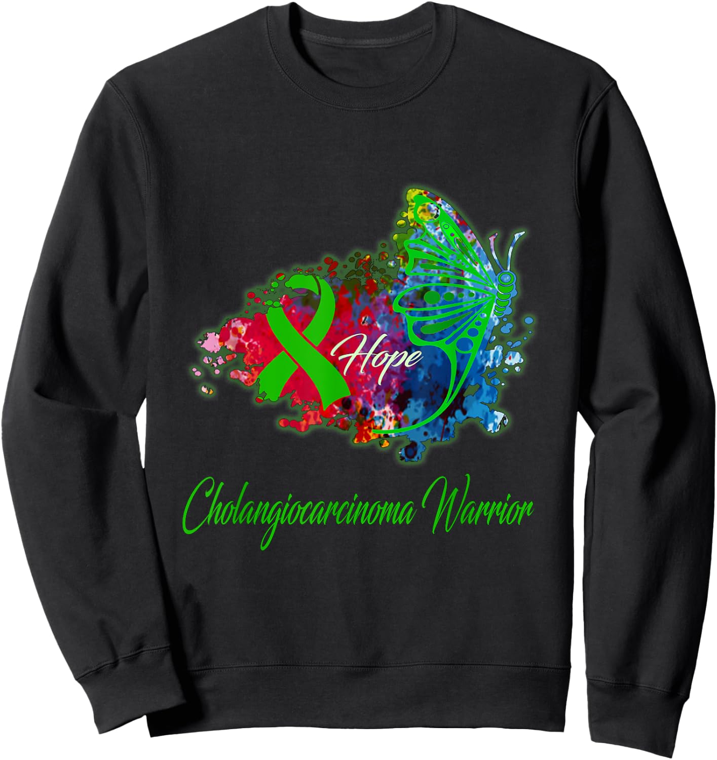 Cholangiocarcinoma Awareness Sweatshirt - Sweatshirt | Black