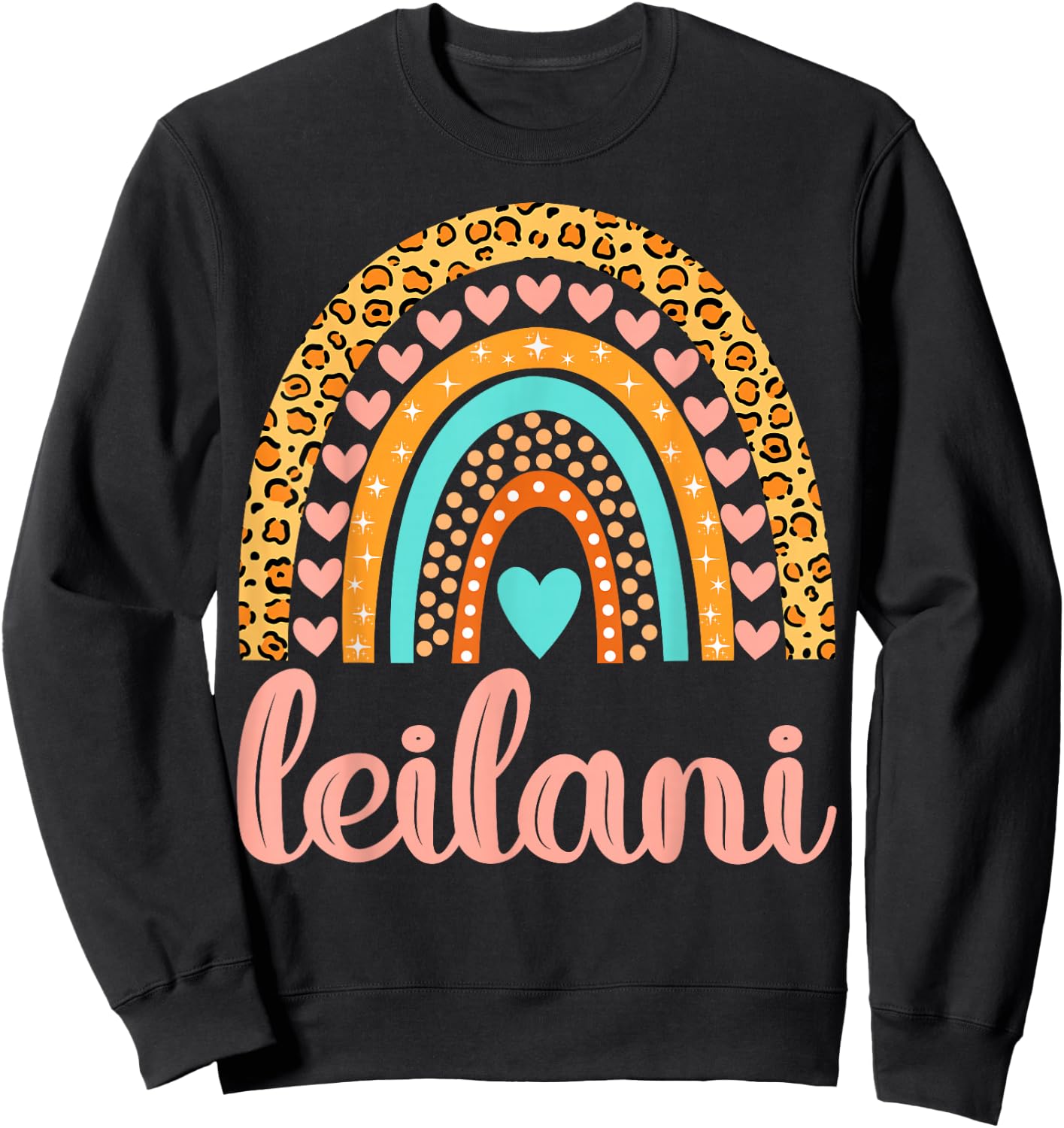 Leilani Leilani Name Birthday Shirt Gift Sweatshirt - Sweatshirt | Black