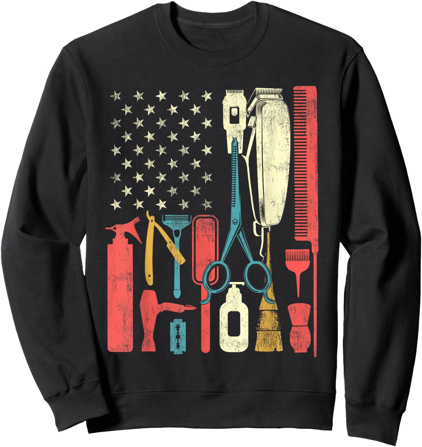 Barber Hairdresser Hair Stylist Coiffeur Haircut Hairstylist Sweatshirt - Sweatshirt | Black