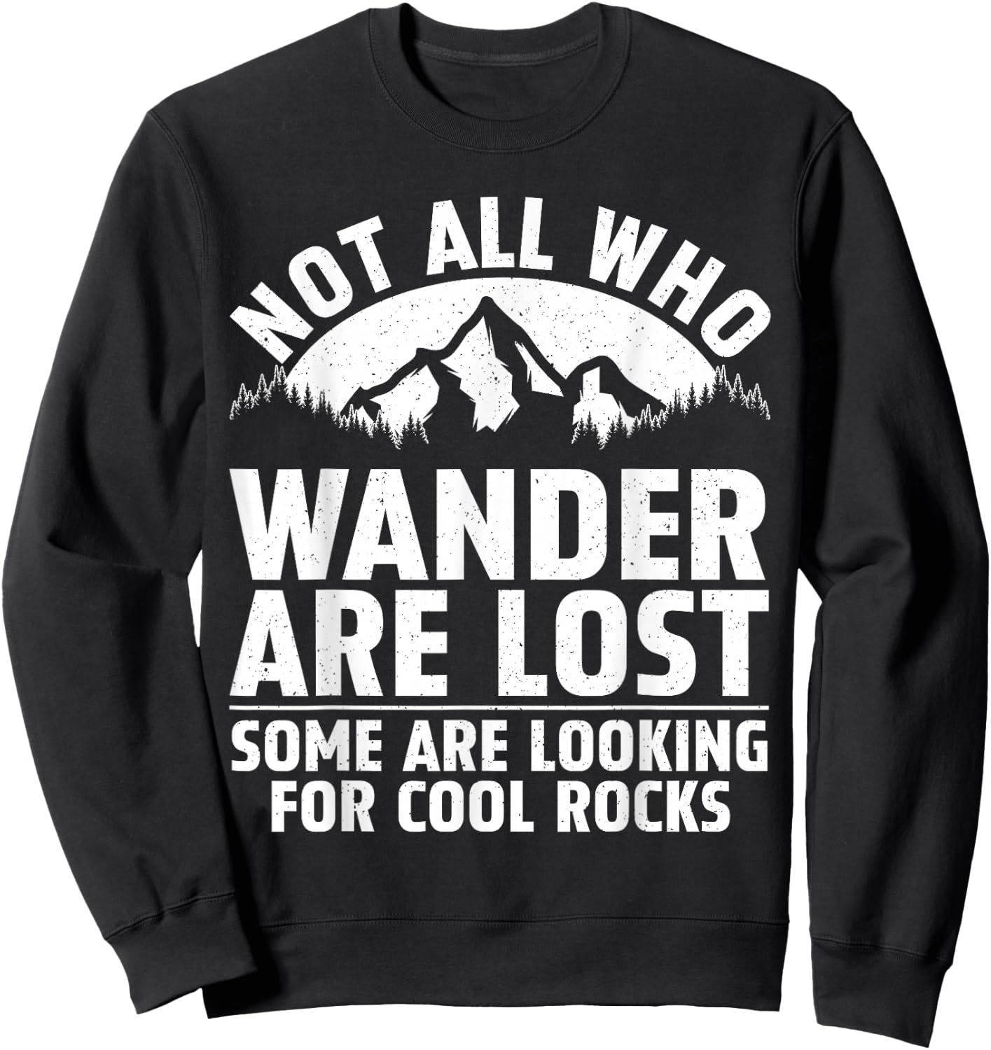 Rock Collecting Art Women Rockhound Rock Collector Sweatshirt - Sweatshirt | Black