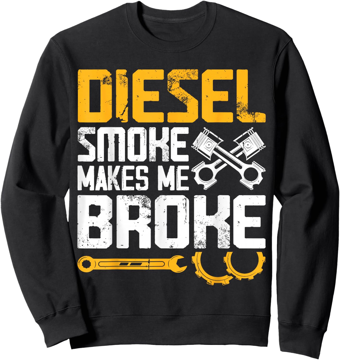 Diesel Smoke Makes Me Broke Sweatshirt - Sweatshirt | Black
