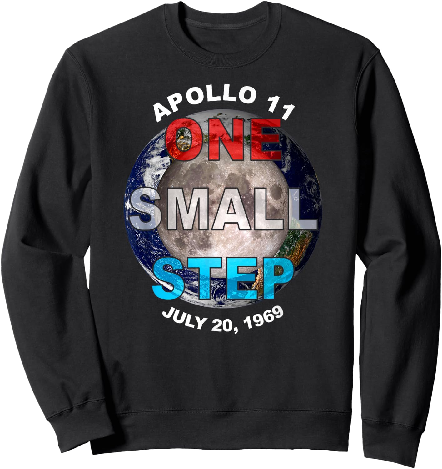 Apollo 11 50th One Small Step (3) Sweatshirt - Sweatshirt | Black