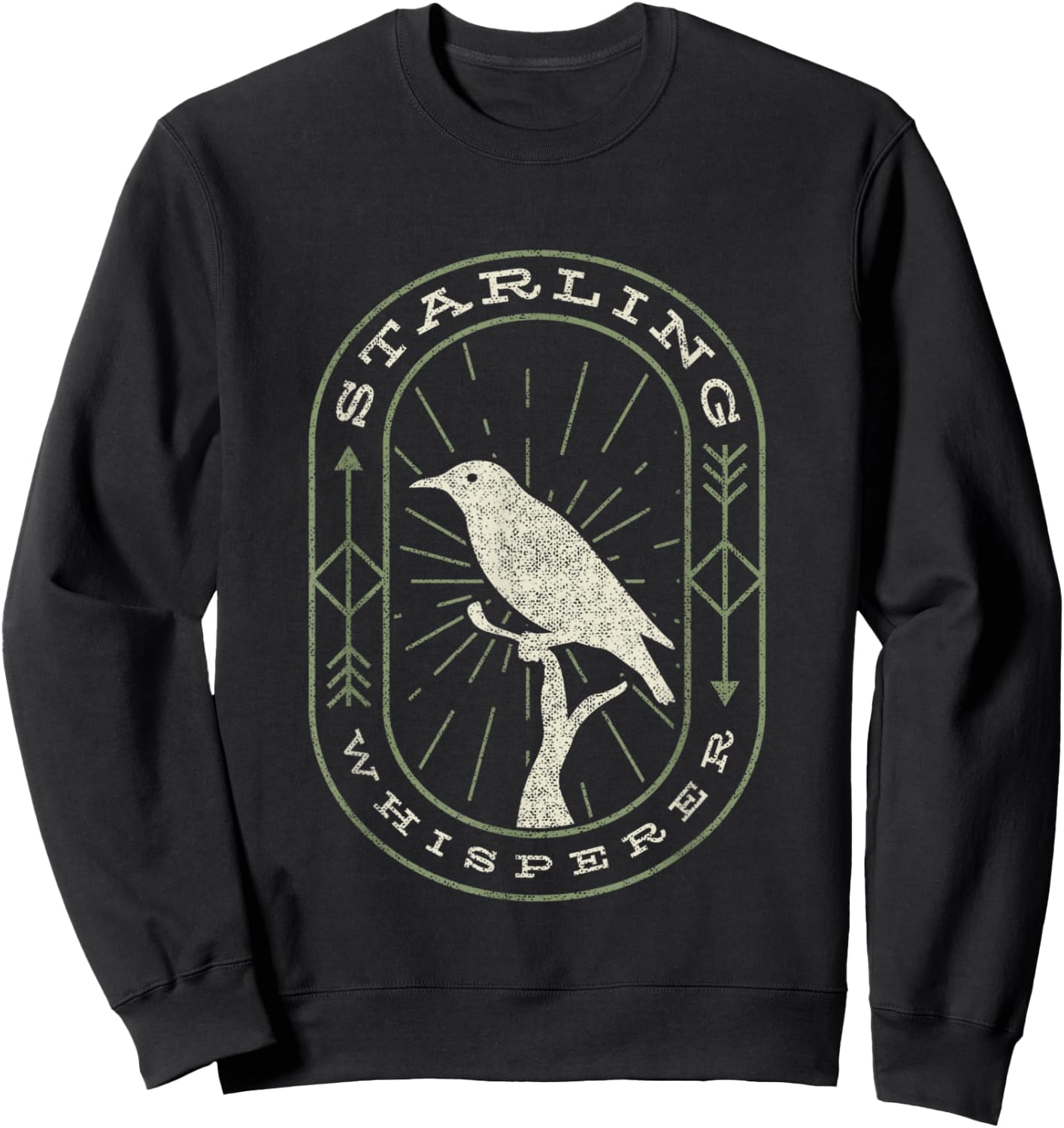 Starling Whisperer - Bird Watching Sweatshirt - Sweatshirt | Black