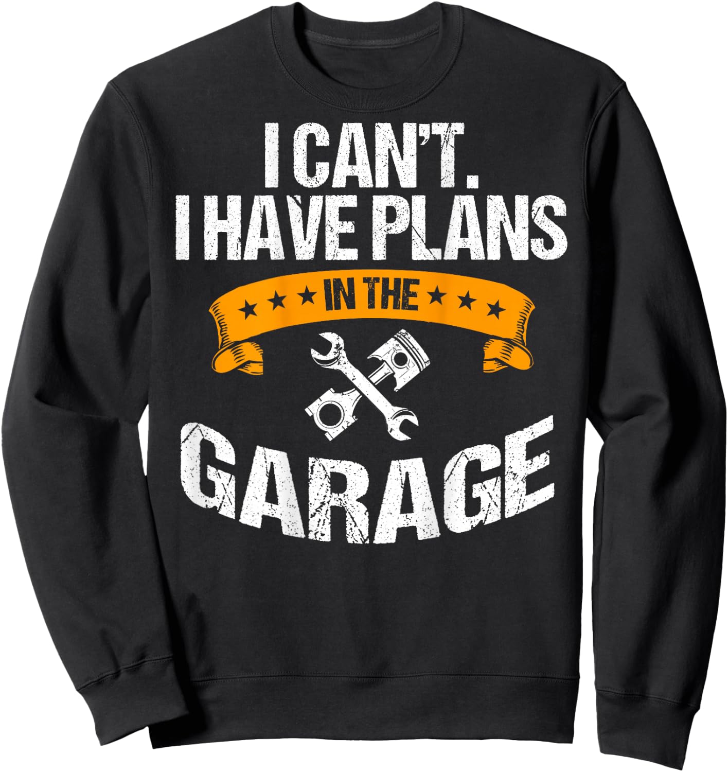 Diesel Mechanic Design On Back Of Clothing Sweatshirt - Sweatshirt | Black