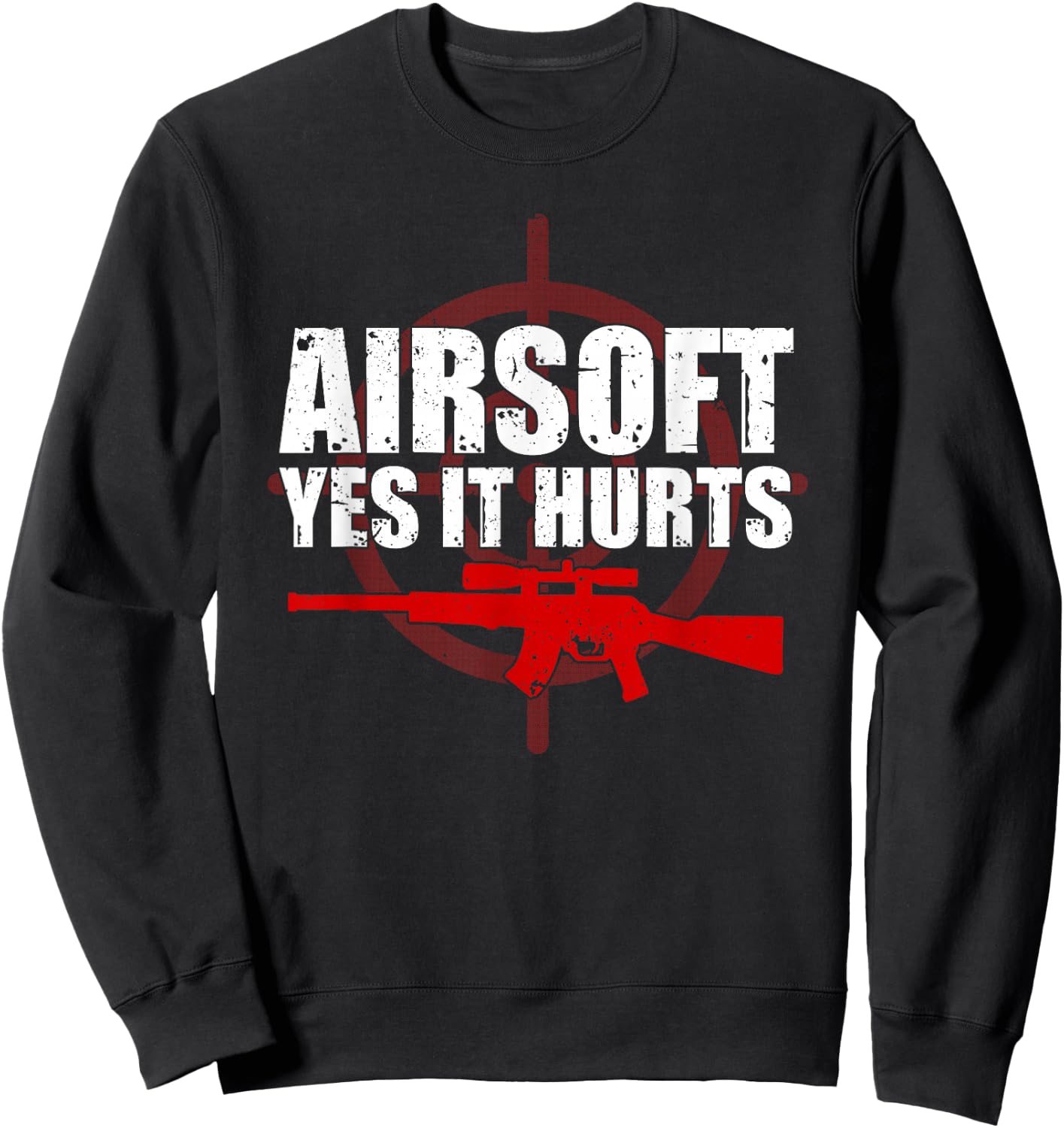 Funny Airsoft Art Women Paintball Combat Sport Sweatshirt - Sweatshirt | Black