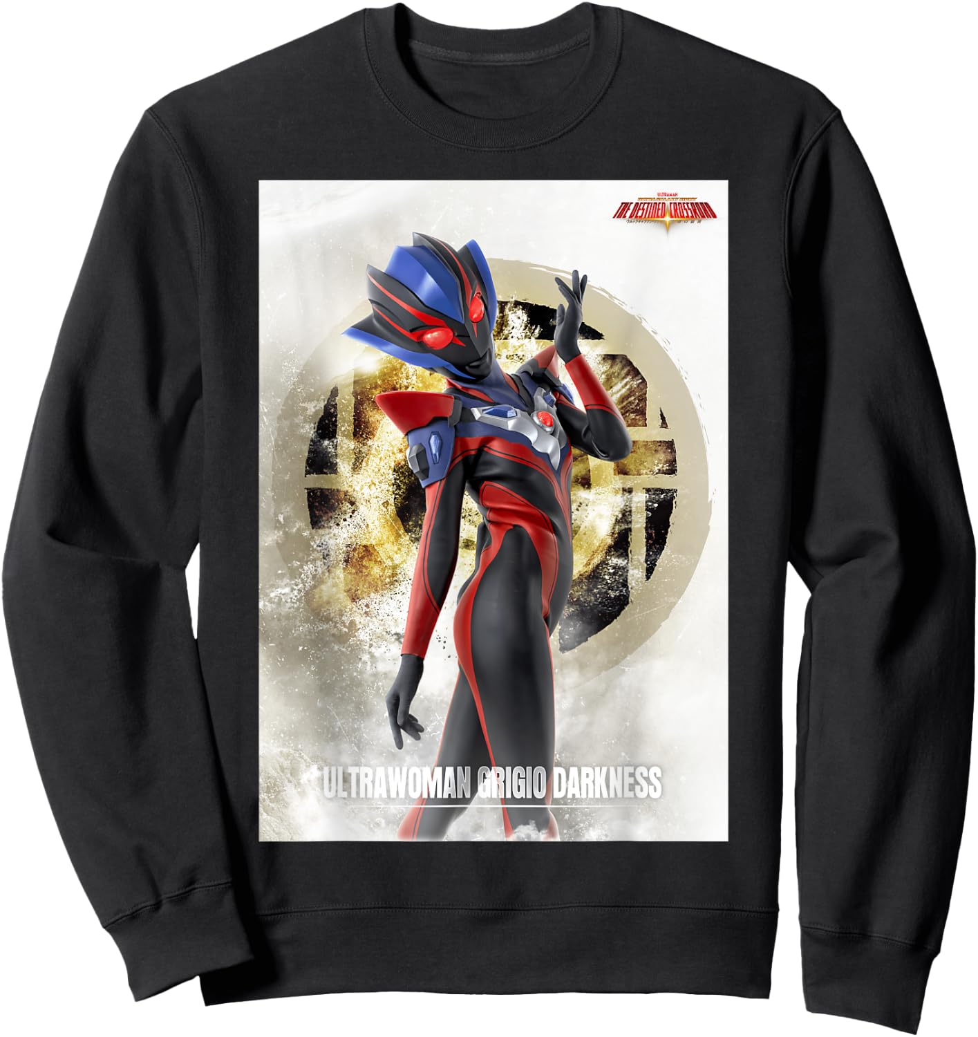 ULTRAWOMAN GRIGIO DARKNESS Ultra Galaxy Fight 3 UGFTDC Sweatshirt - Sweatshirt | Black
