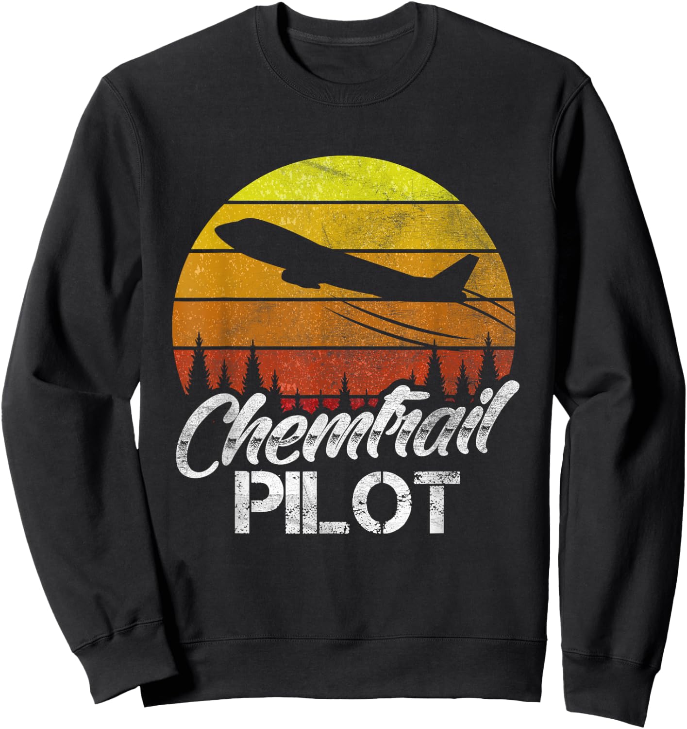 Chemtrail Pilot Sweatshirt - Sweatshirt | Black