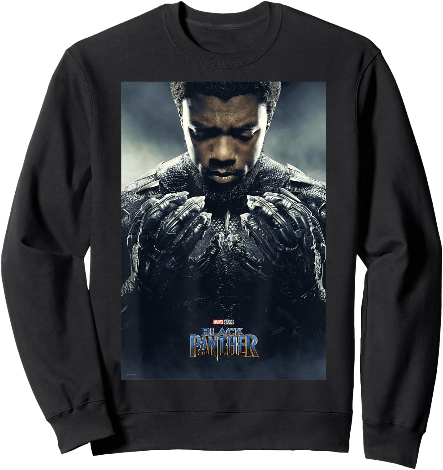 Marvel Black Panther Avengers T'Challa Poster Sweatshirt - Sweatshirt | Black