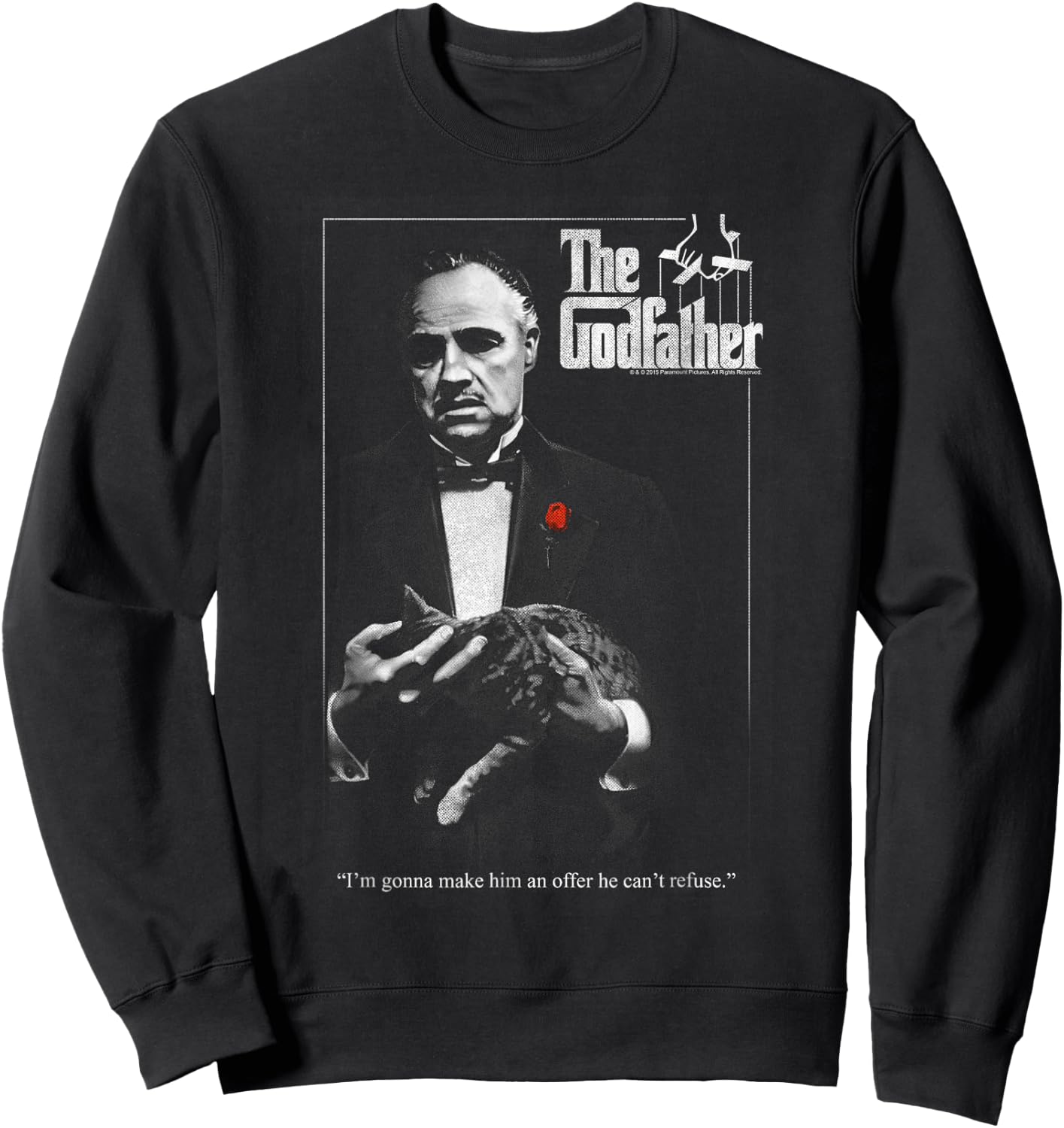 The Godfather Poster Sweatshirt - Sweatshirt | Black