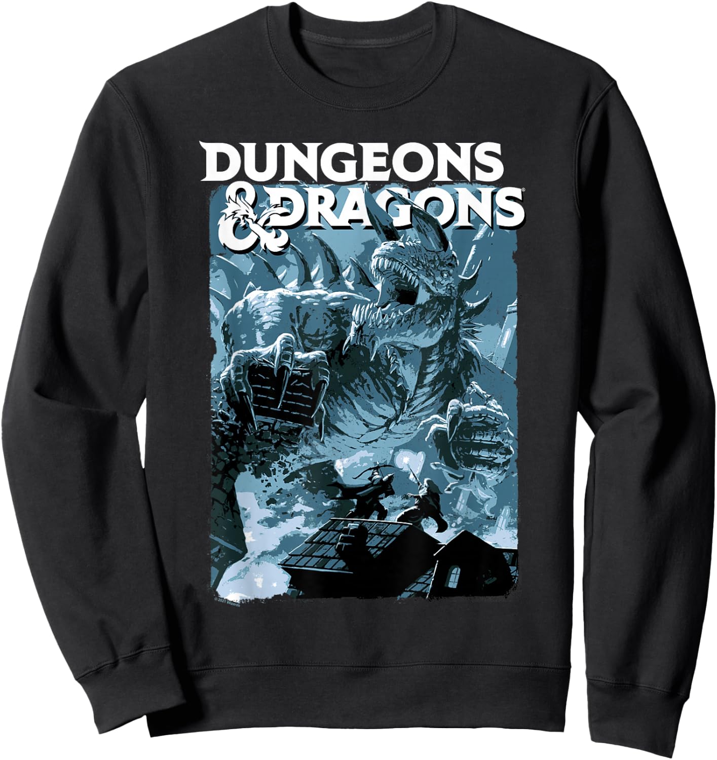Dungeons & Dragons Tarrasque Design Sweatshirt - Sweatshirt | Black