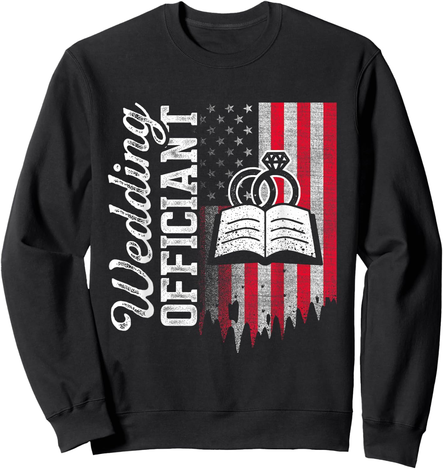 Wedding Officiant Inviting Internet Ordained Minister Gift Sweatshirt - Sweatshirt | Black
