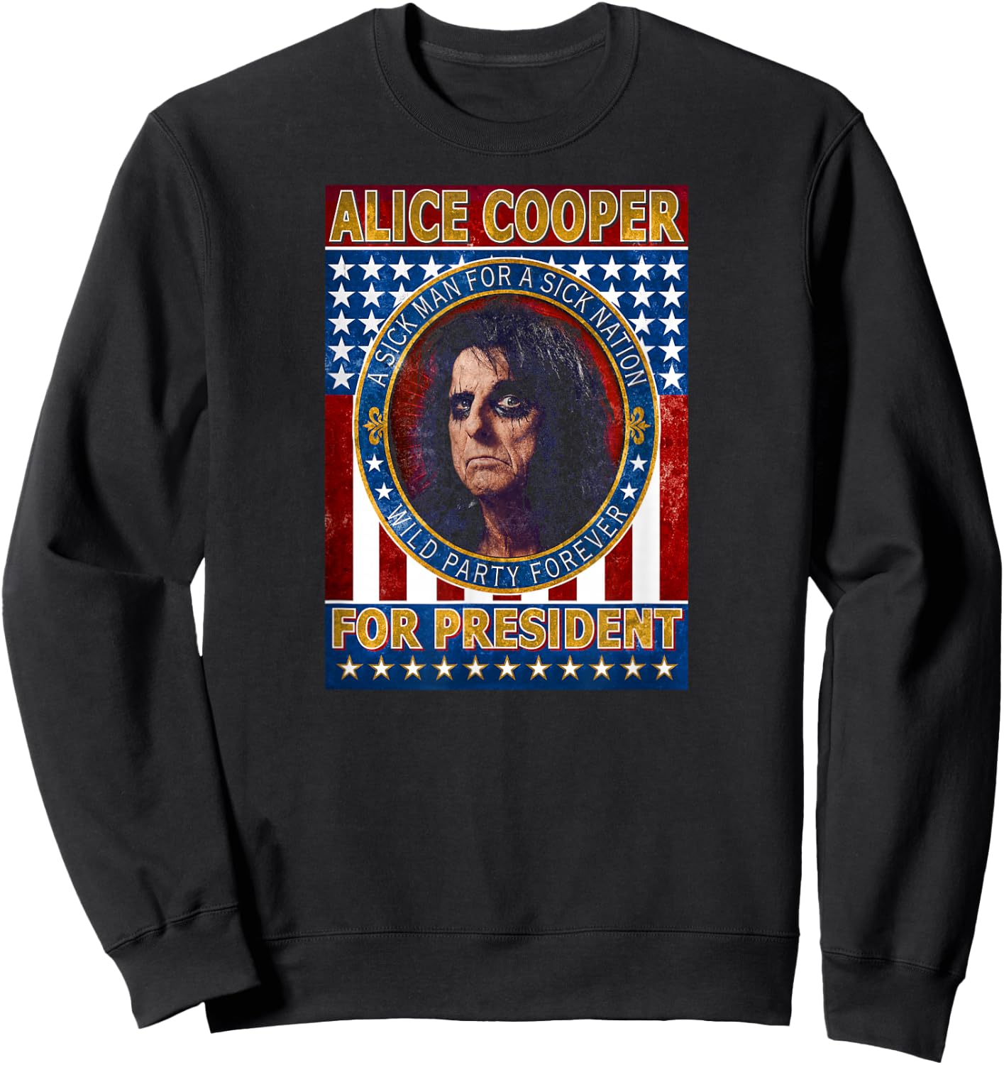 Alice Cooper - Alice Cooper for President Small Sweatshirt - Sweatshirt | Black