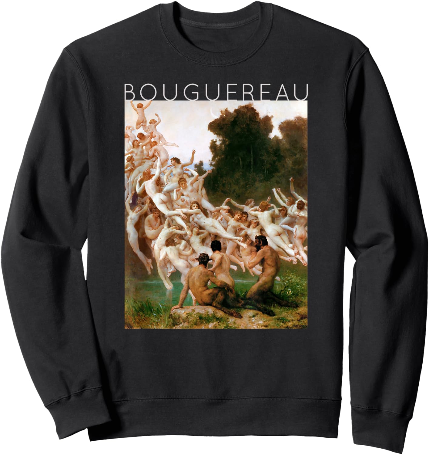 William-Adolphe Bouguereau - The Oreads - For Artists Sweatshirt - Sweatshirt | Black