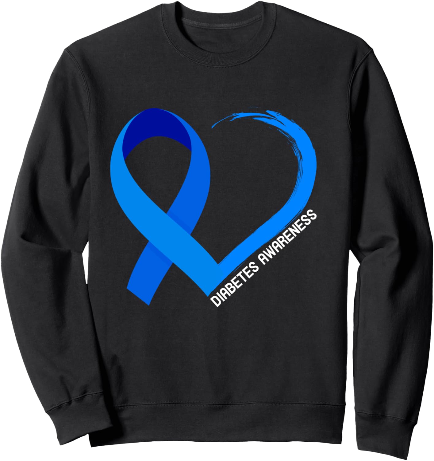 World Diabetes Day 2022 Type 1 Type 2 Diabetes Awareness Sweatshirt - Sweatshirt | Black