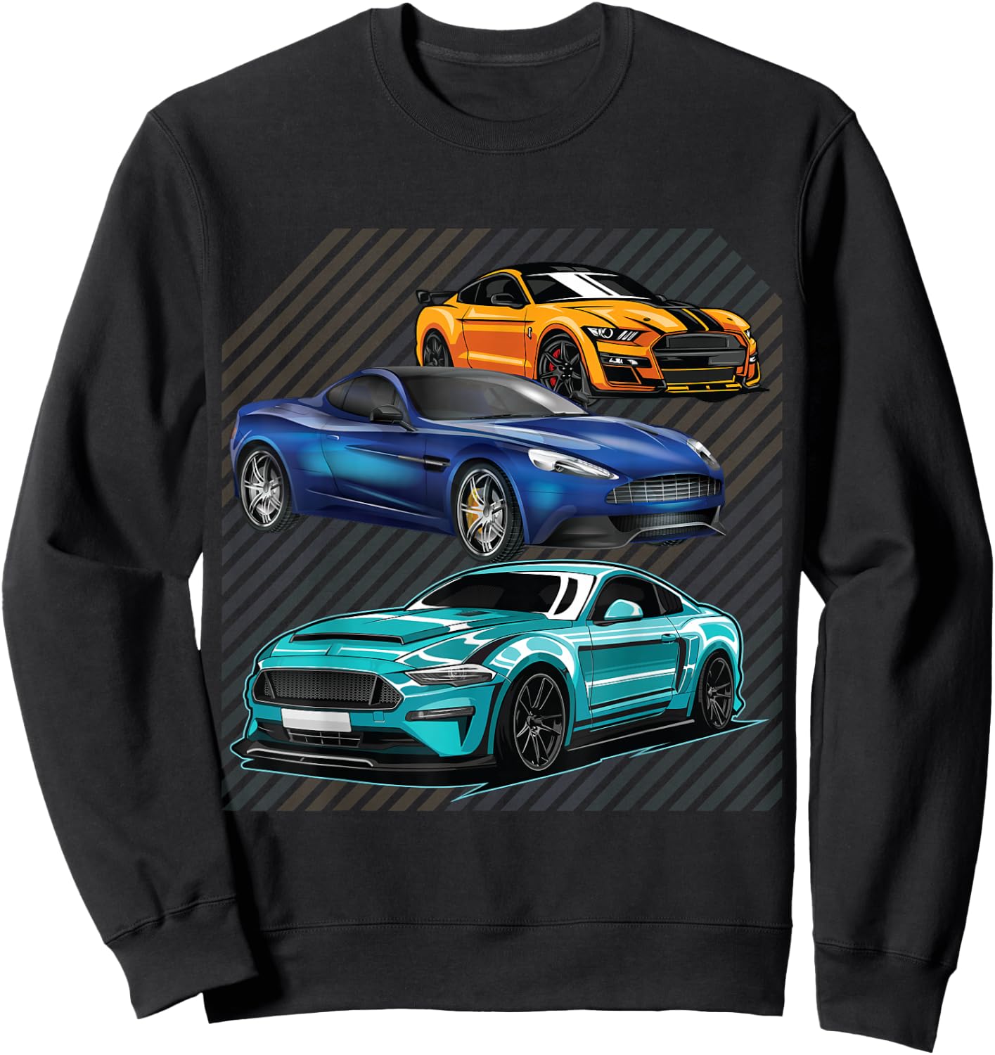 Sport Cars Lovers Gift Street Racing Fans Speed Driver Sweatshirt - Sweatshirt | Black