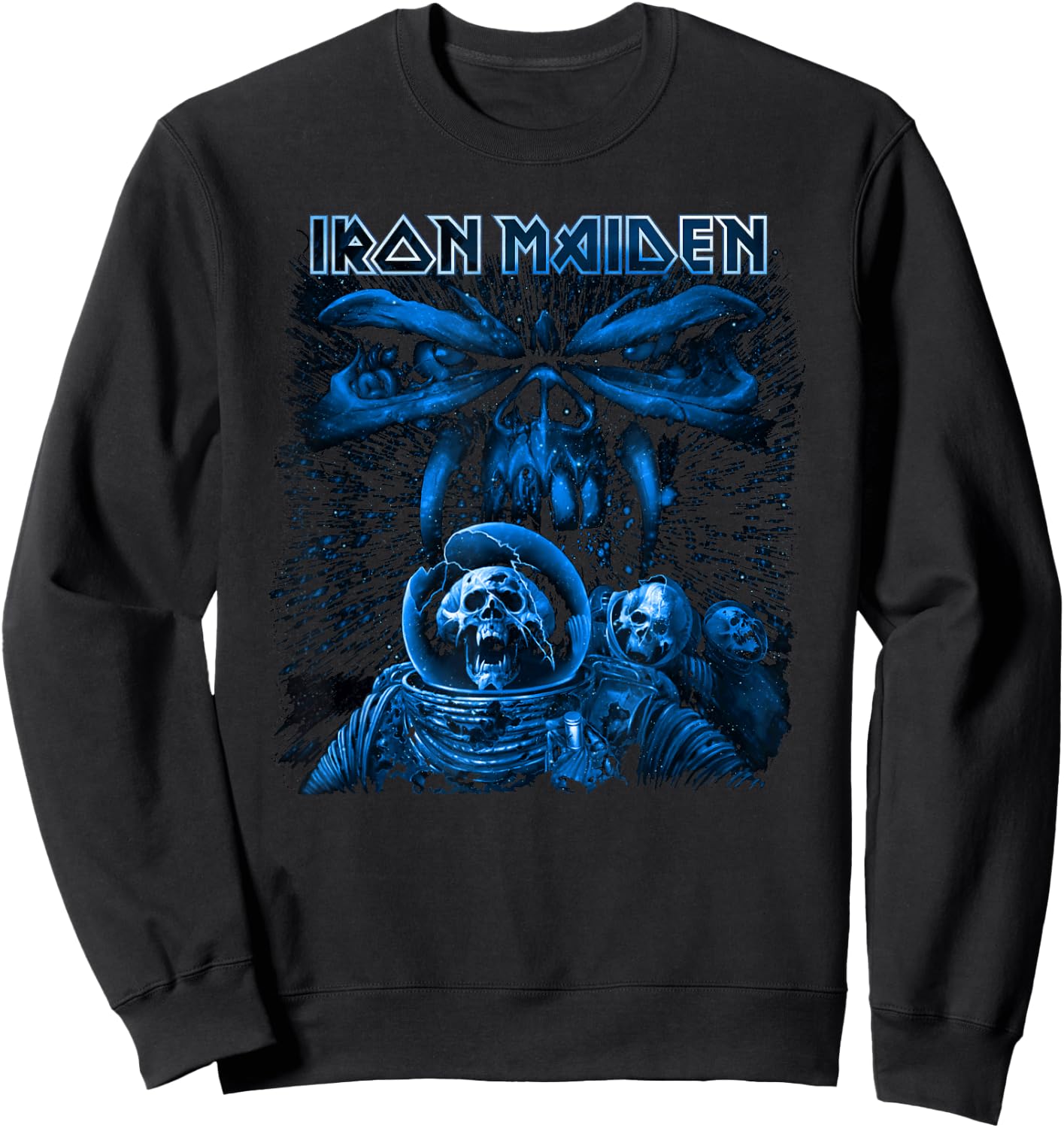 Iron Maiden - Blue Album Spaceman Sweatshirt - Sweatshirt | Black