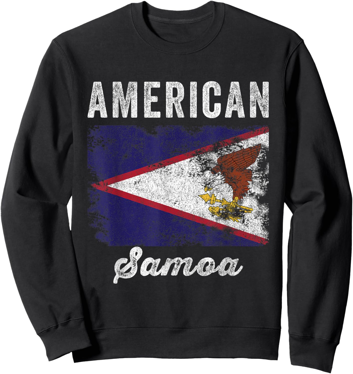 American samoa Flag - Men Women Kids - American samoan Flag Sweatshirt - Sweatshirt | Black