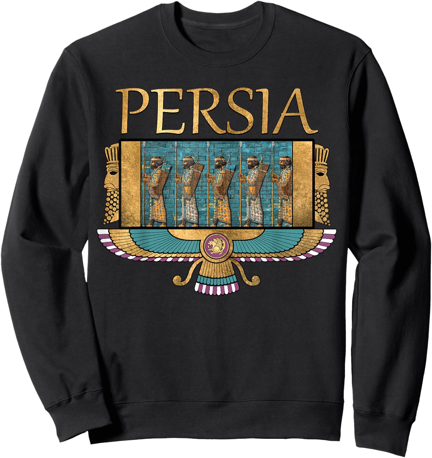 Persia Ancient Civilizations Persian Immortals Sweatshirt - Sweatshirt | Black
