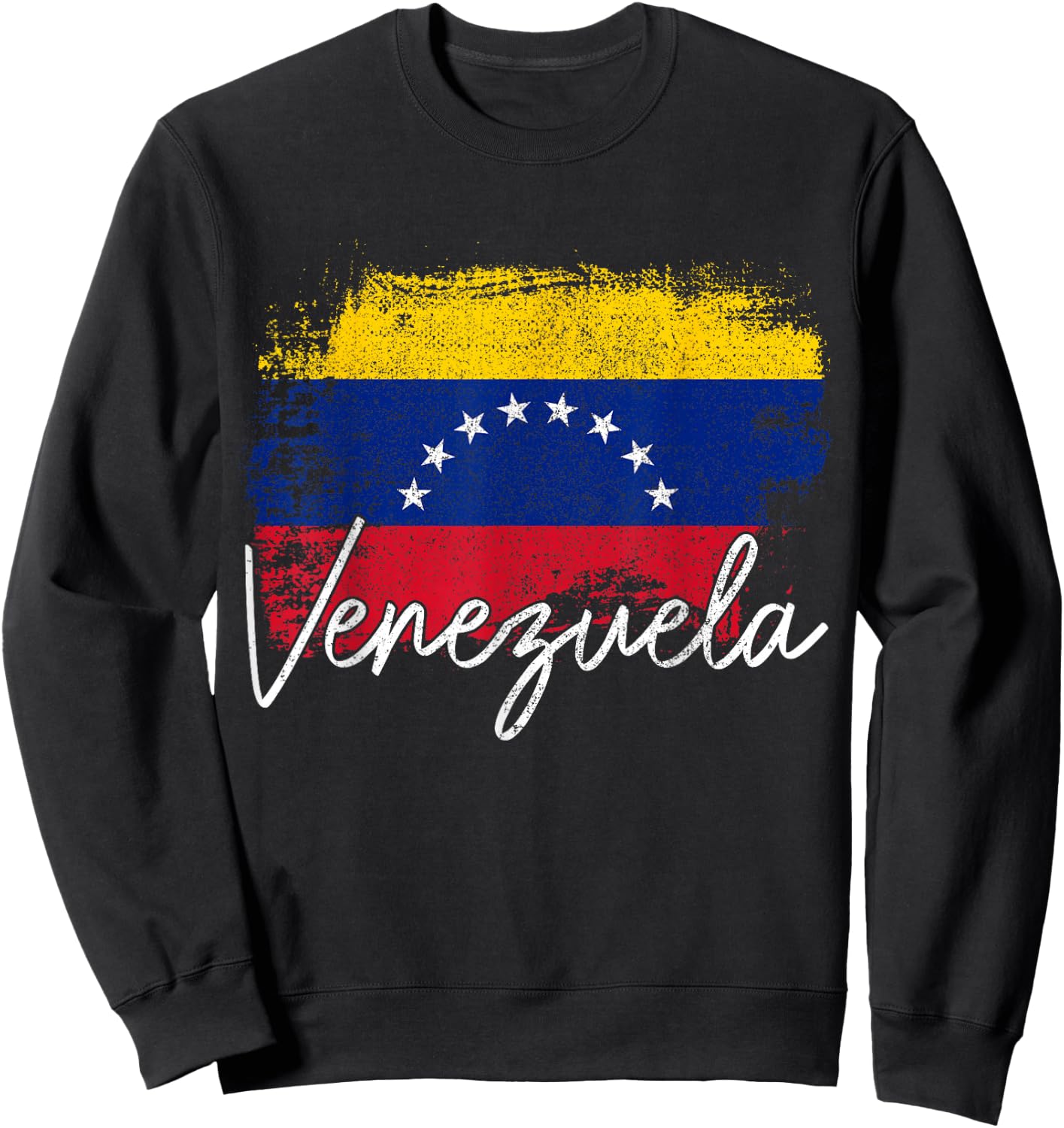 Venezuela Vintage Flag Venezuelan Pride Roots Sweatshirt - Sweatshirt | Black