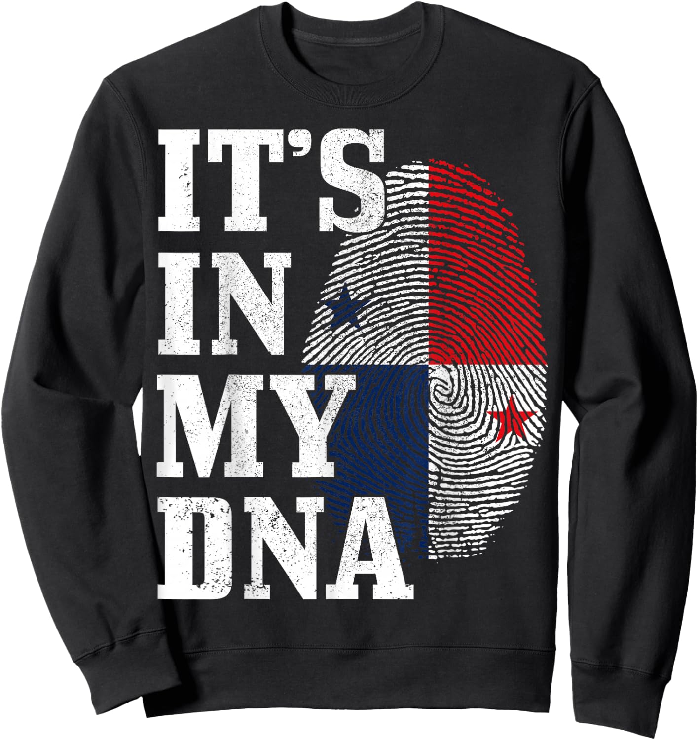 Panama It's in My DNA Panamanian Flag Pride Roots Sweatshirt - Sweatshirt | Black