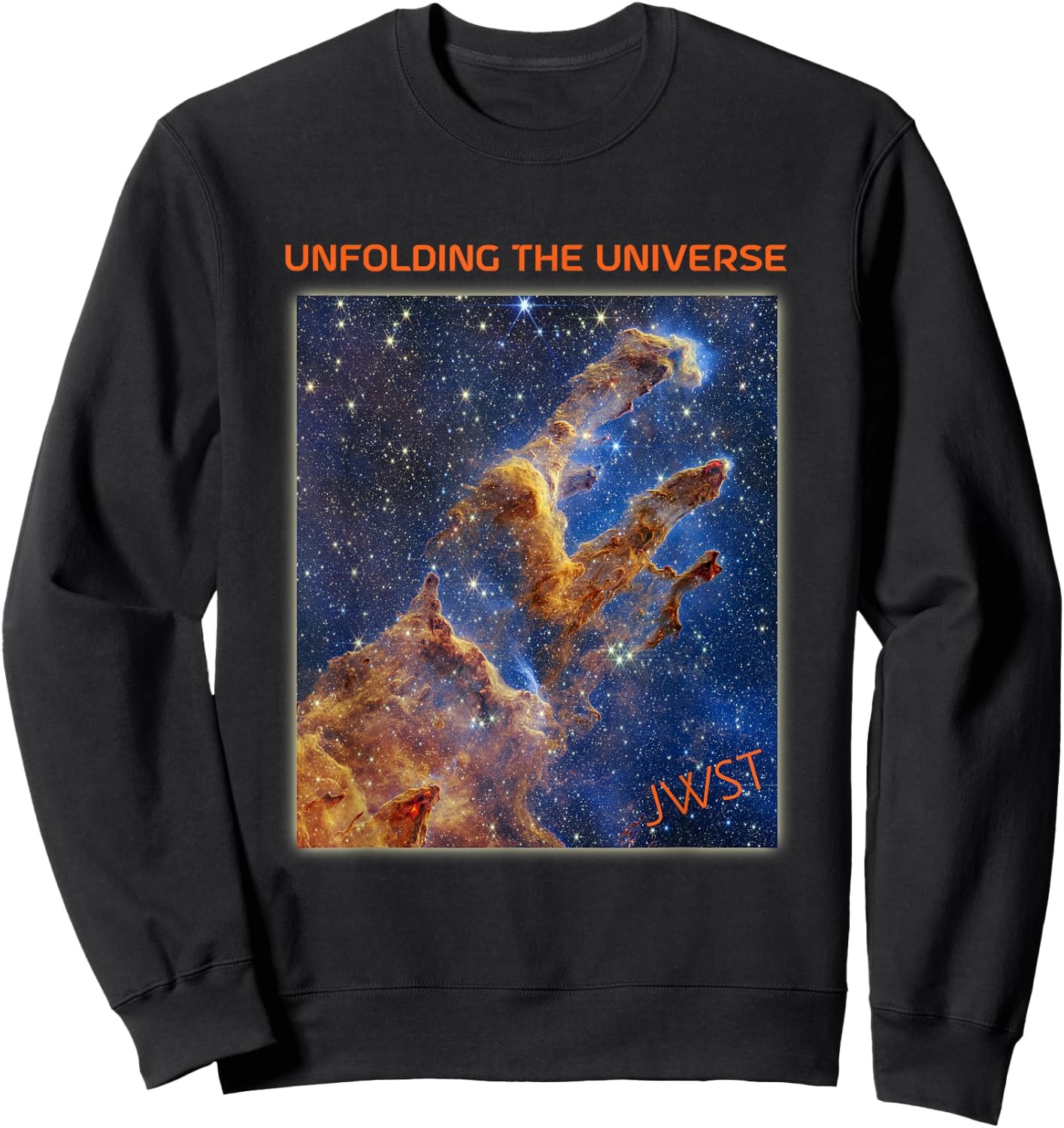 Webb Space Telescope Image Pillars of Creation New Star JWST Sweatshirt - Sweatshirt | Black