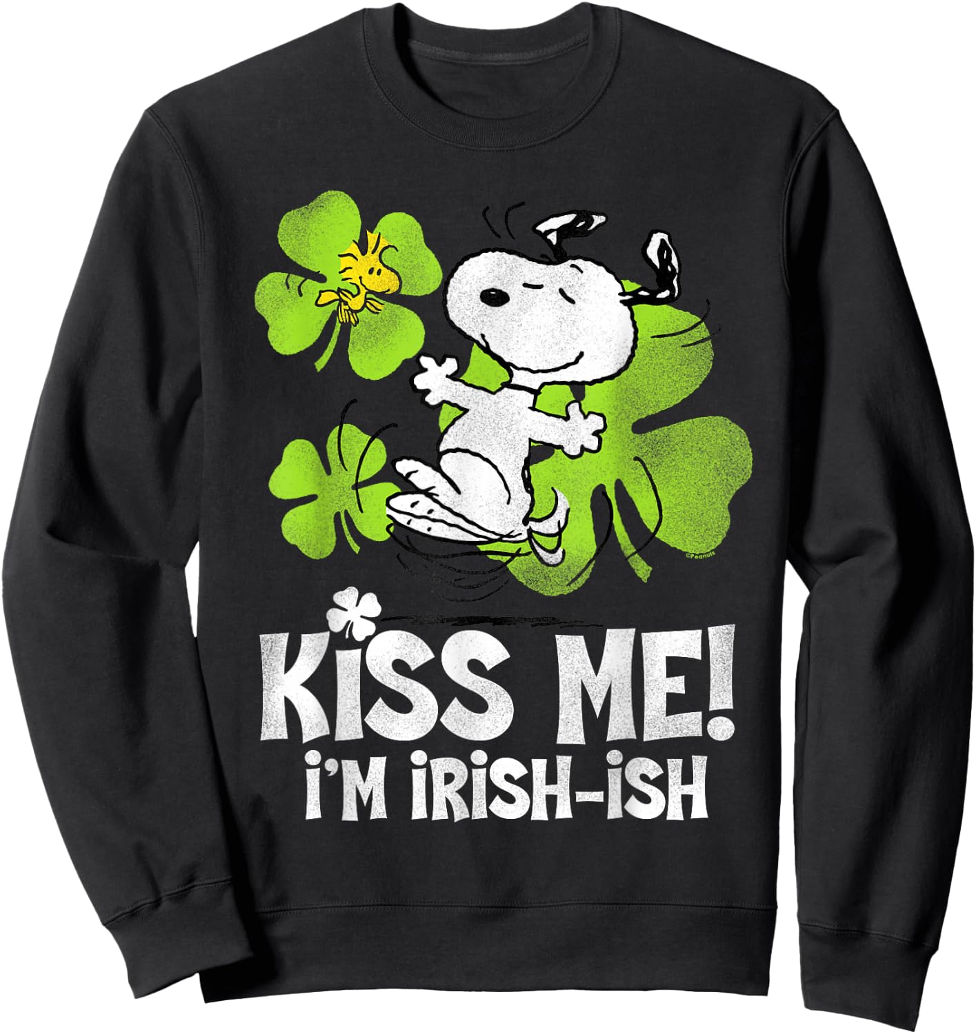 Peanuts Snoopy St. Patrick's Irish-ish Sweatshirt - Sweatshirt | Black