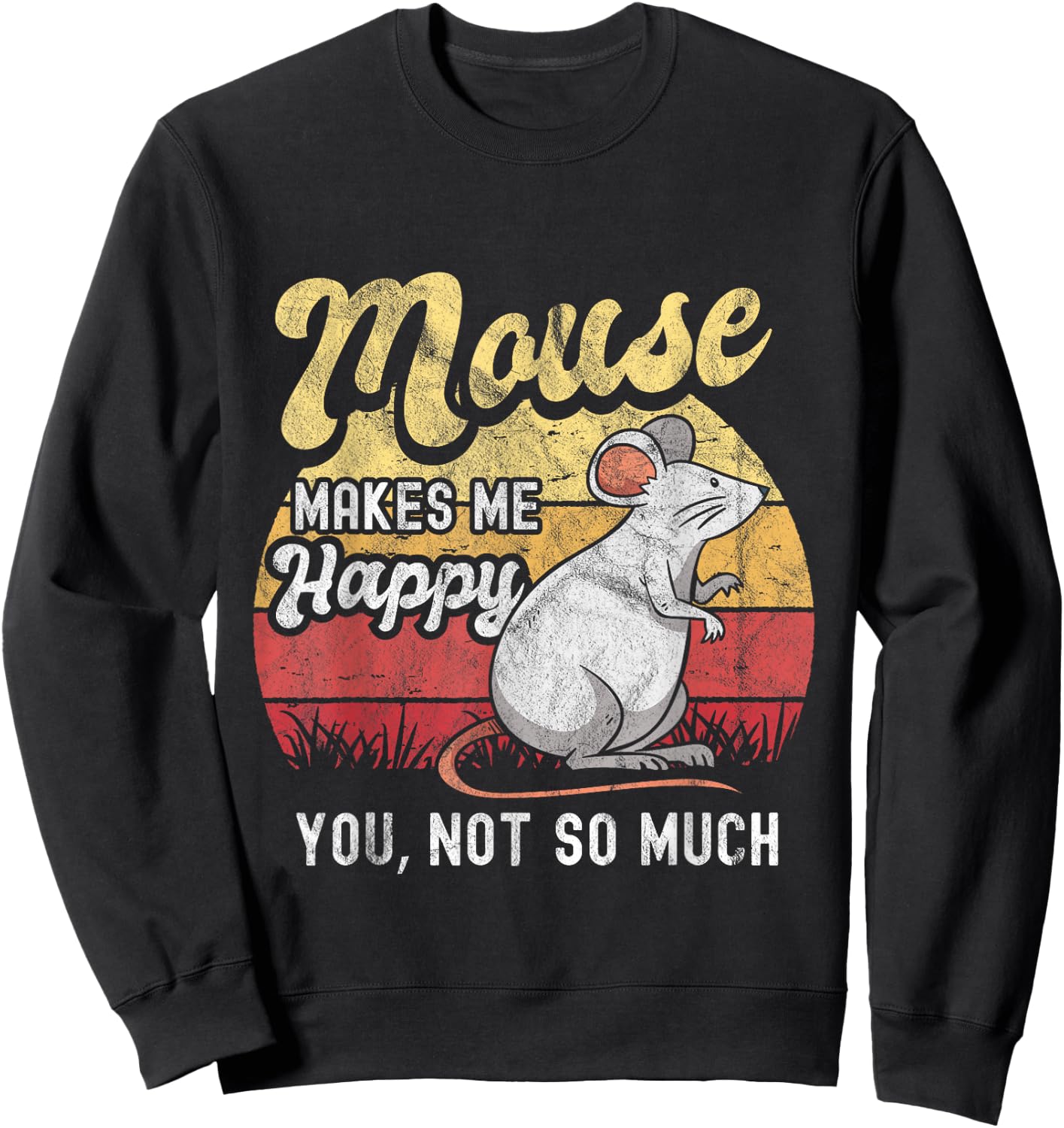 Mouse Mice Rat Pet Rodent Men Women Kids Gerbil Maus Ratón Sweatshirt - Sweatshirt | Black