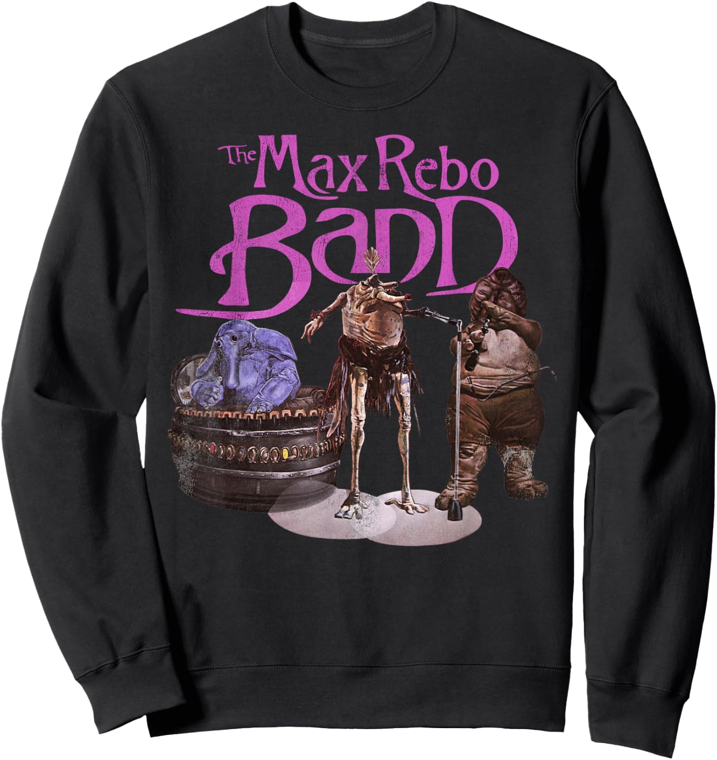 Star Wars The Max Rebo Band Vintage 70's Epic Rock Sweatshirt - Sweatshirt | Black