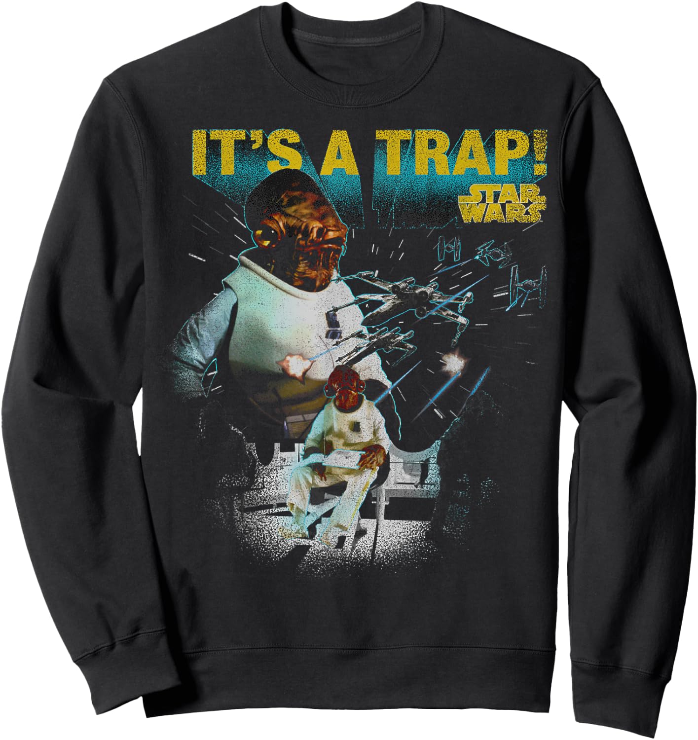 Star Wars Admiral Ackbar It's A Trap Sweatshirt - Sweatshirt | Black