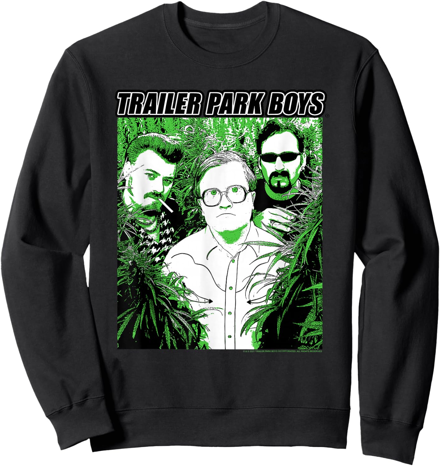 Trailer Park Boys in The Weeds High Contrast Photo TV Show Sweatshirt - Sweatshirt | Black