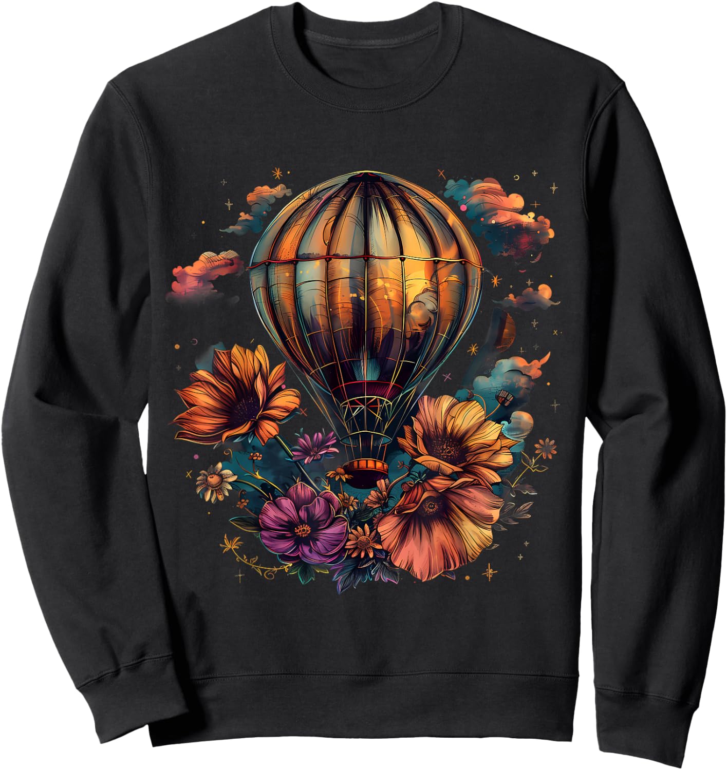 Hot Air Balloon Ride Festival Hot Air Ballooning Sweatshirt - Sweatshirt | Black