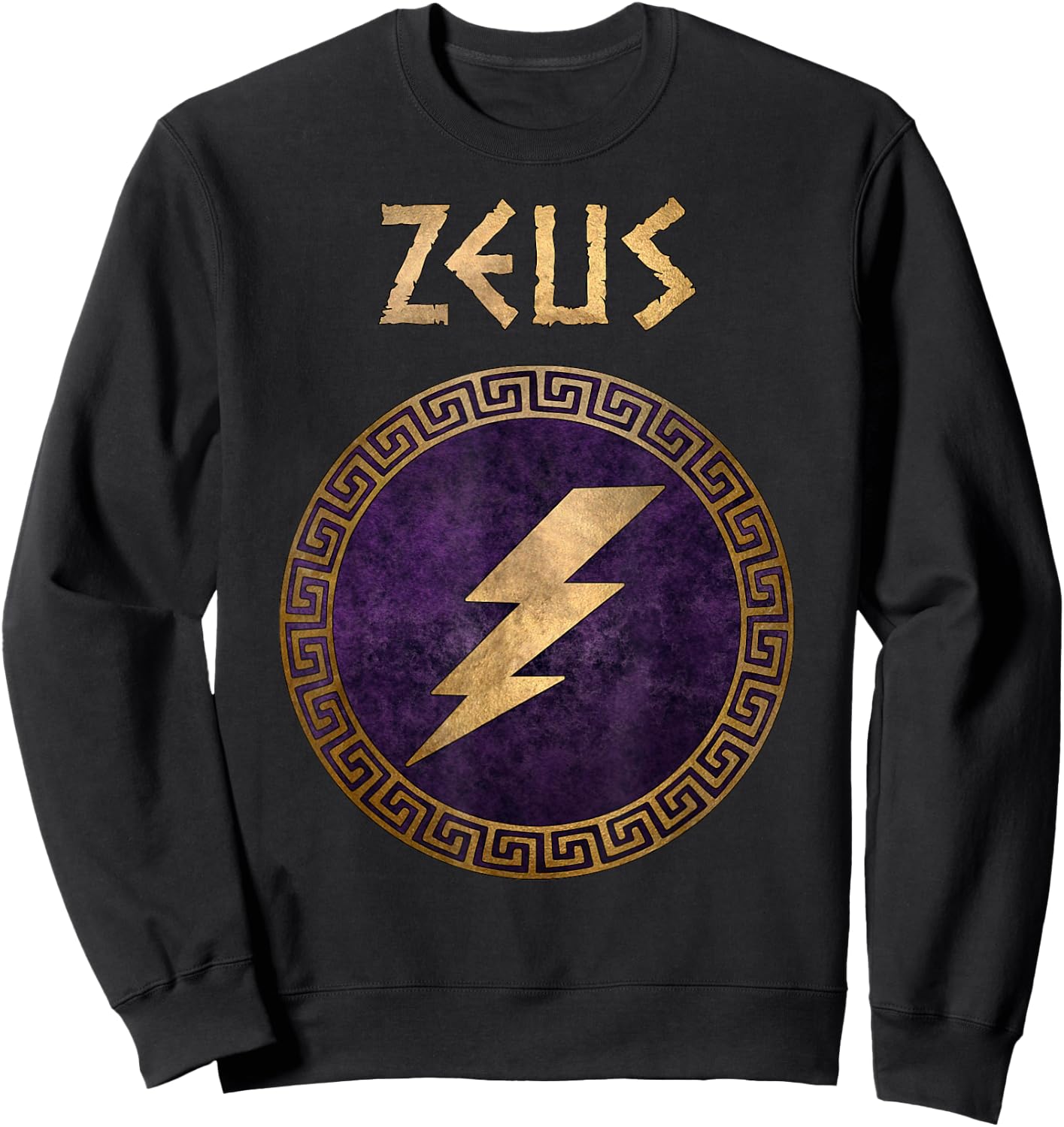 Zeus Ancient Greek God Sweatshirt - Sweatshirt | Black
