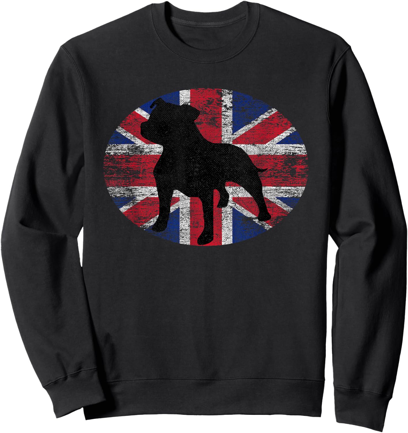 Staffordshire Bull Terrier Breed Dog Staffy English UK Funny Women Sweatshirt - Sweatshirt | Black